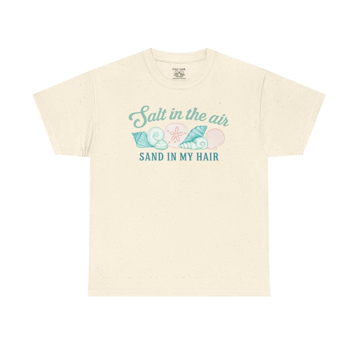 Beach Vibes Unisex Tee - Salt in the Air Sand in My Hair, Summer Shirt, Beachwear, Vacation Tee, Gift for Ocean Lovers