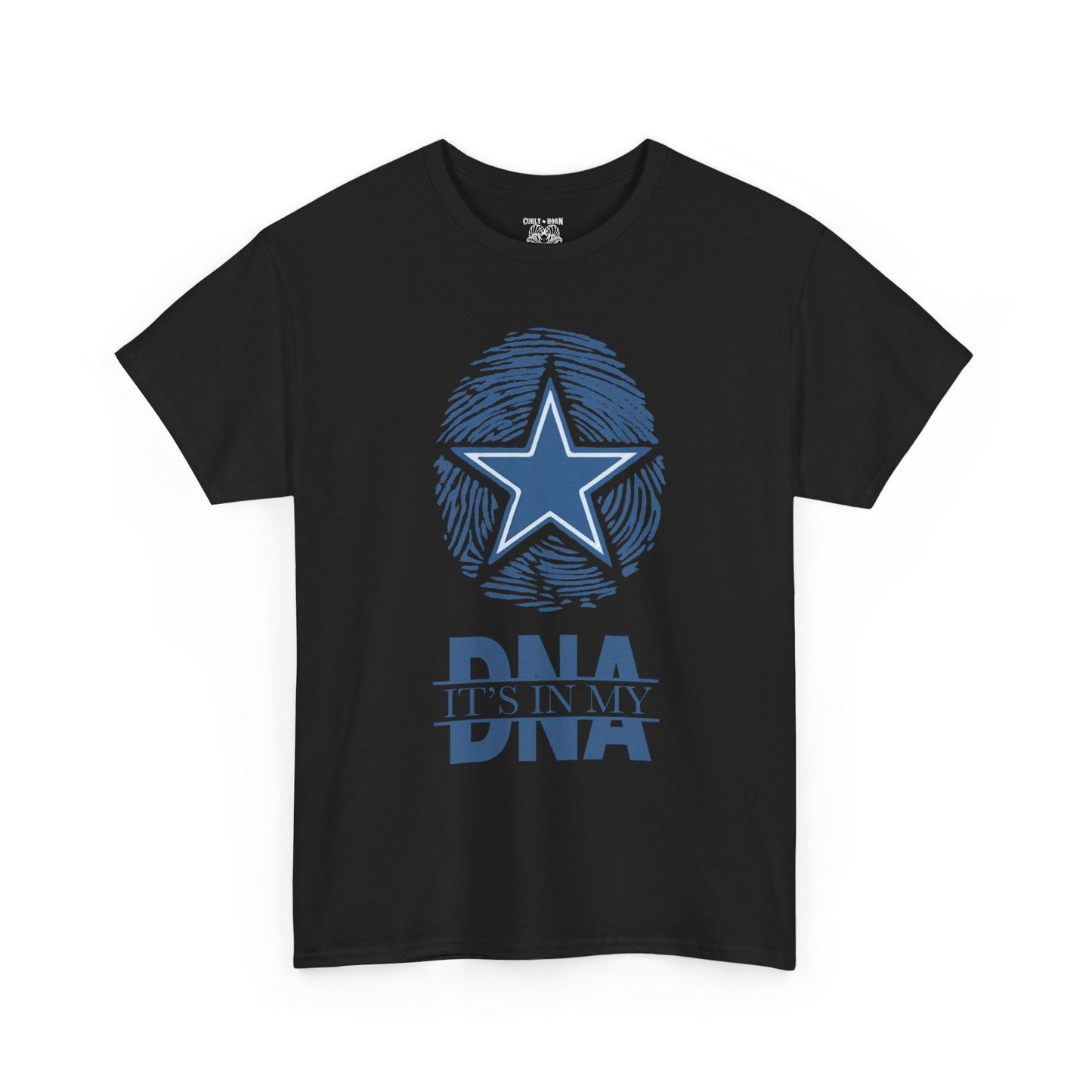 Unisex Heavy Cotton Tee with Star and DNA Design, Casual Tee for Everyday Wear, Great Gift for Birthdays, Holidays, and Celebrations