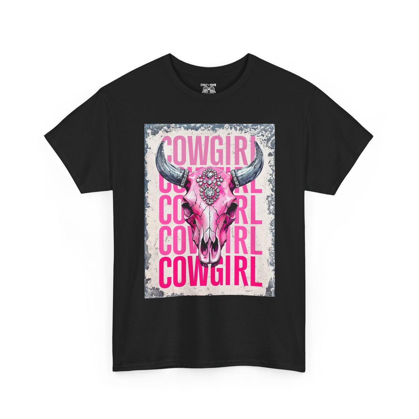 Cowgirl Vibes Unisex Heavy Cotton Tee, Country Style Shirt, Western Graphic T-Shirt, Gift for Cowgirls, Rodeo Apparel, Boho Fashion