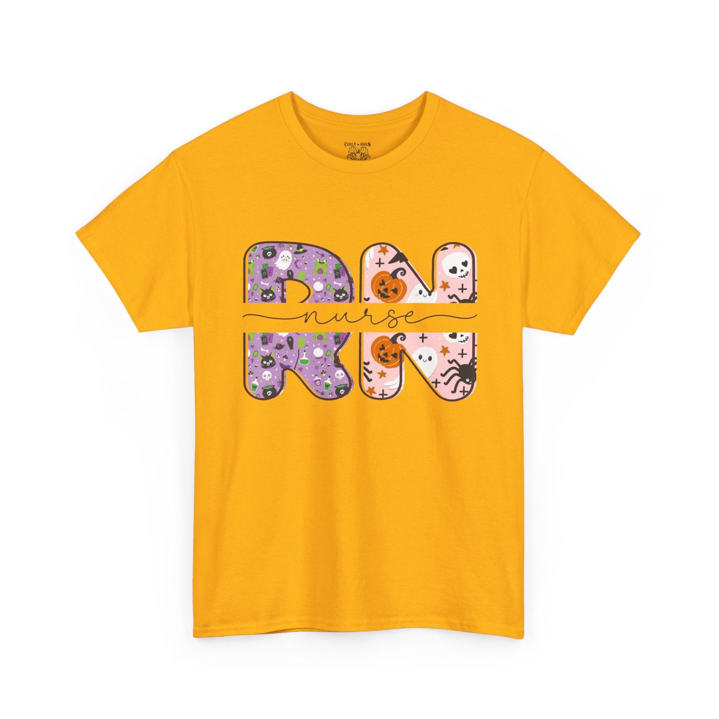 Playful RN Graphic Tee, Unisex Cotton Shirt, Fun Nurse Gift, Casual Wear, Nursing Student Apparel, Halloween Vibe