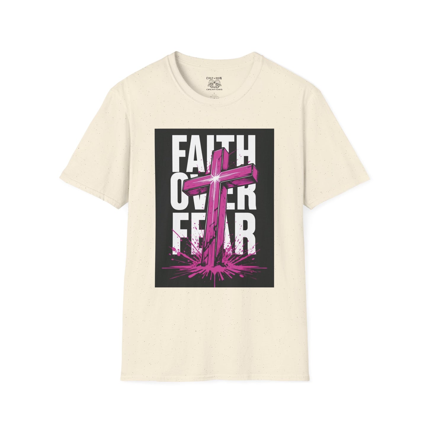Faith Over Fear Inspirational T-Shirt, Unisex Tee, Spiritual Gift, Christian Apparel, Motivational Graphic Shirt