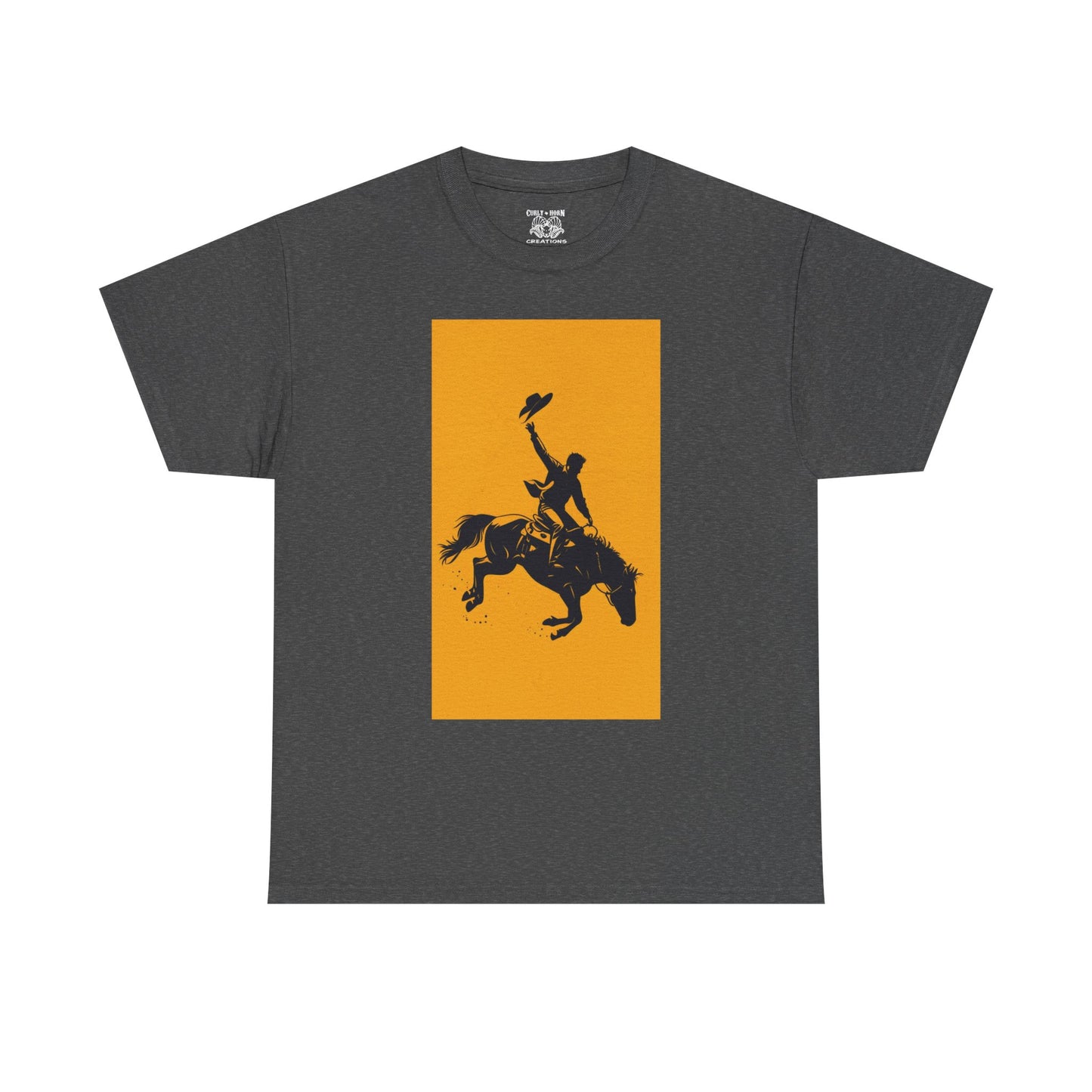 Cowboy Riding Tee | Unisex Heavy Cotton Tee, Western Shirt, Ranch Apparel, Gift for Horse Lovers, Rodeo T-Shirt