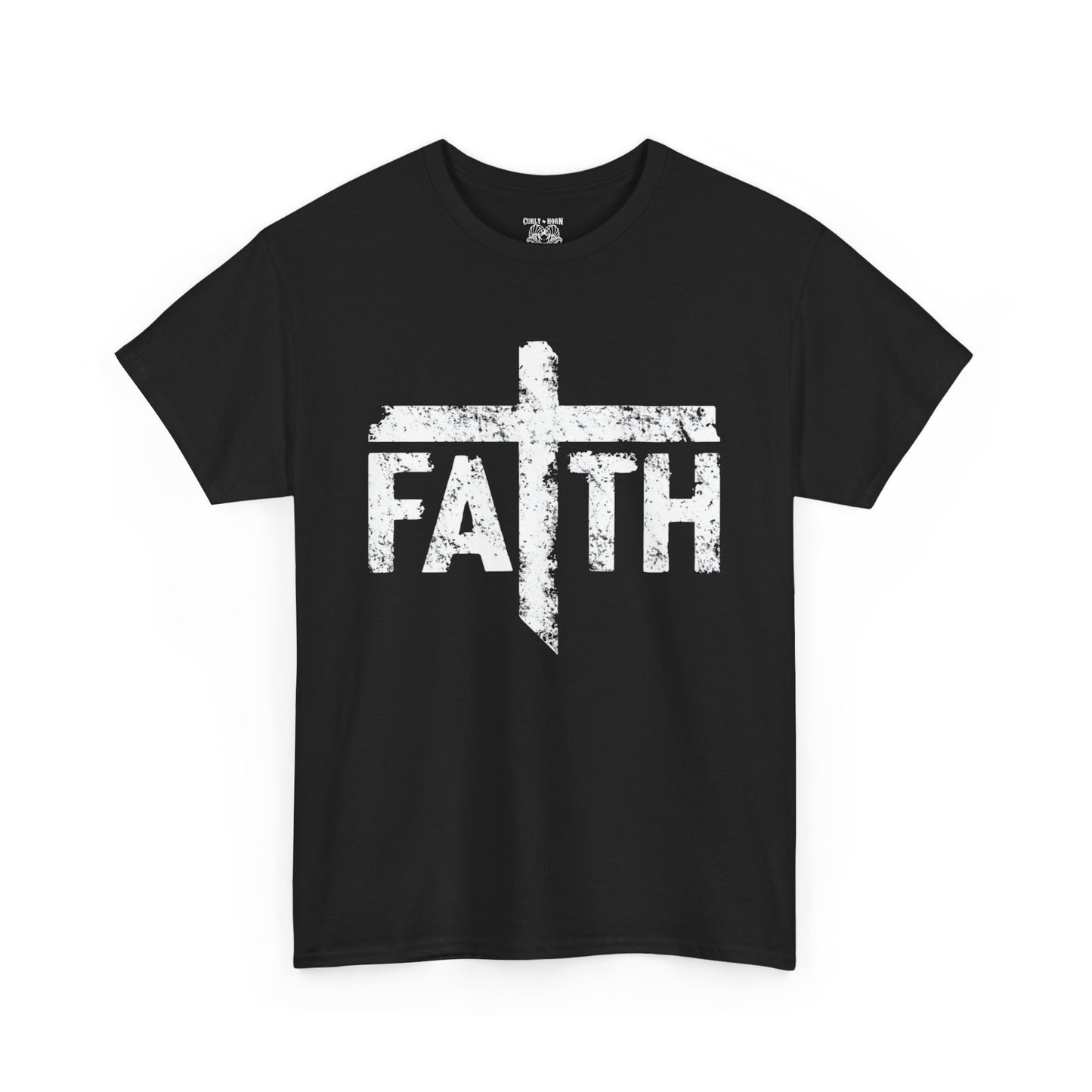 Faith Unisex Heavy Cotton Tee - Inspirational T-Shirt, Casual Wear, Spiritual Gift, Church Apparel, Faith-Based Fashion