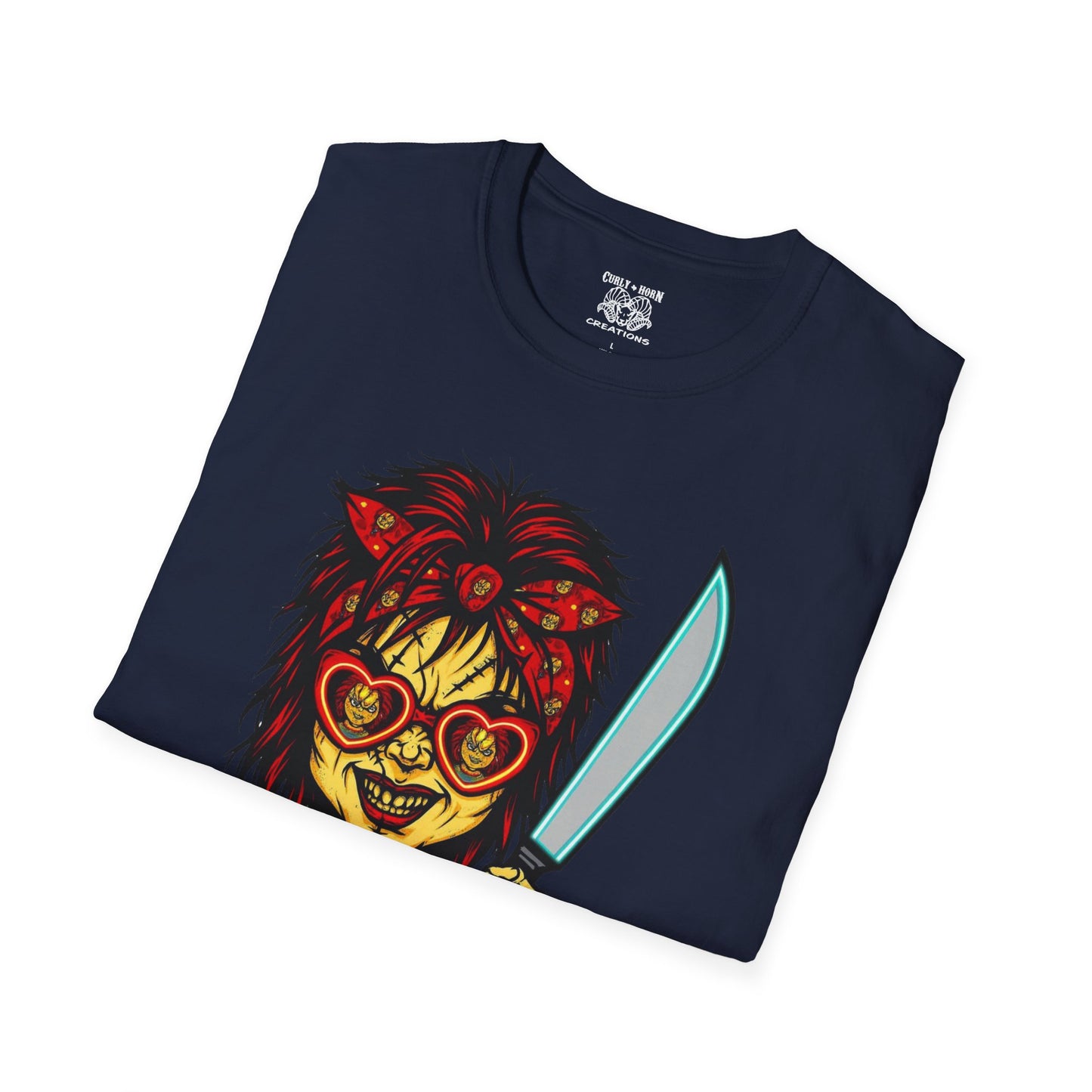 Retro Chucky Horror Game T-Shirt, Gamer Apparel, Unique Gift for Gamers, Halloween Costume, Playful Casual Wear