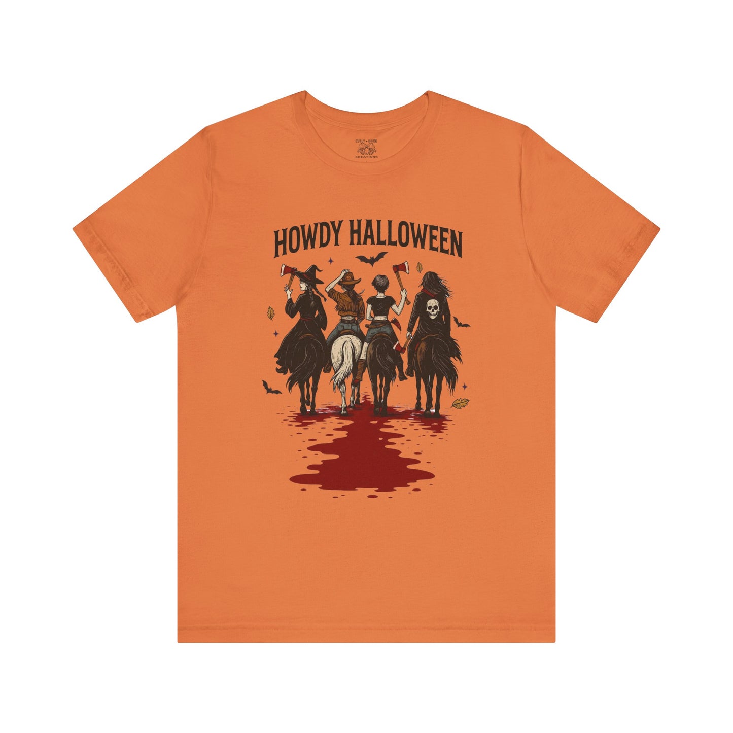 Howdy Halloween Unisex Tee, Spooky Graphic T-Shirt, Fall Festival Shirt, Halloween Costume Top, Casual Fall Wear