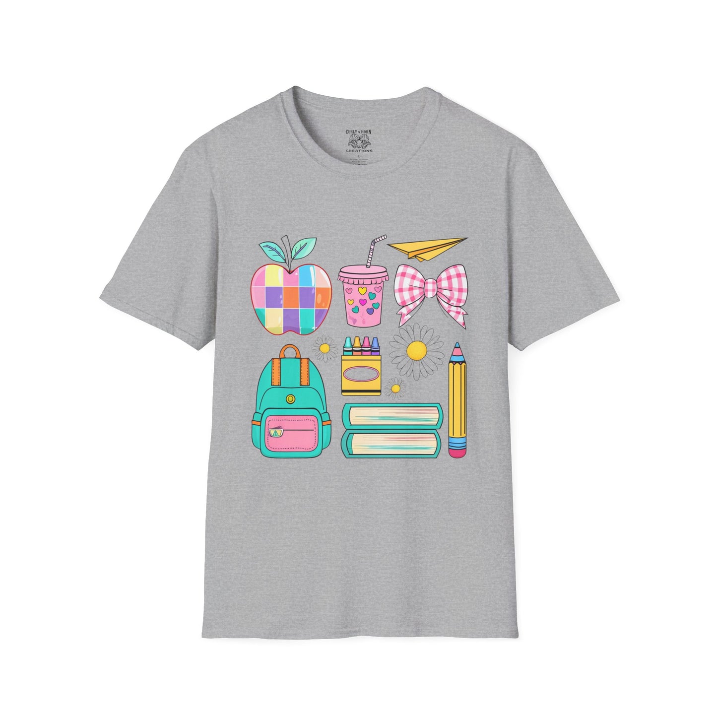 Back to School Unisex T-Shirt, Cute Teacher Gift, Classroom Vibes Shirt, Student Apparel, School Supplies Design Tee