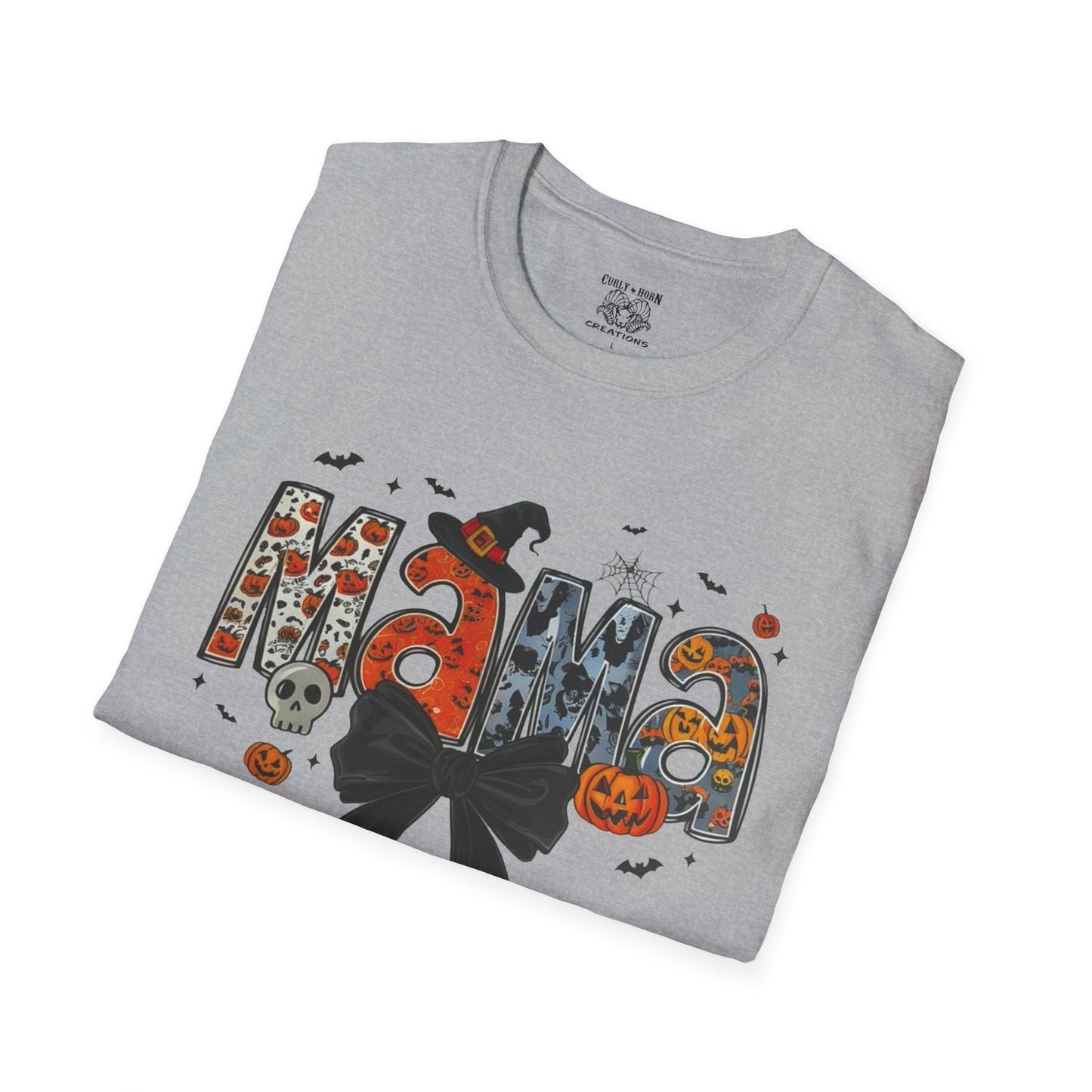 Halloween Mama T-Shirt, Cute Fall Tee, Unisex Ghost Shirt, Family Halloween Party Wear, Trick or Treat Costume Top