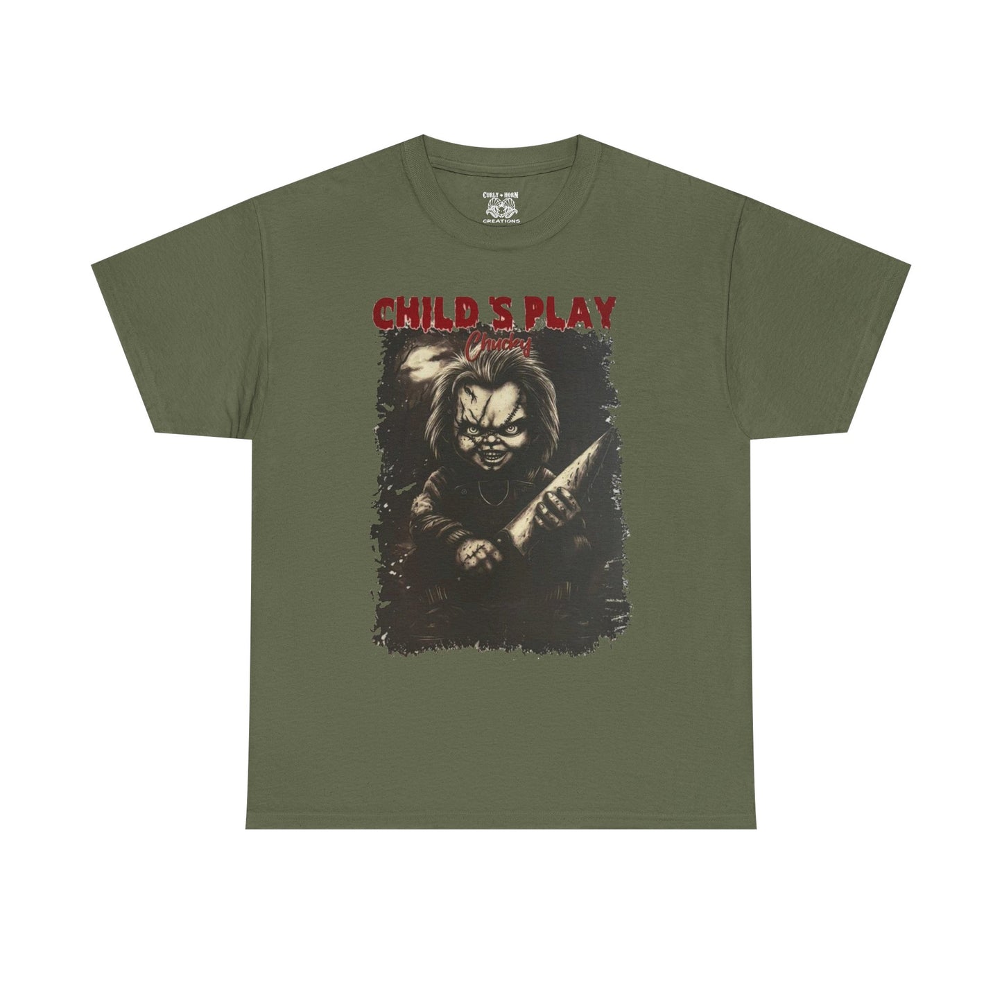 Child's Play Horror Tee, Unisex Cotton T-Shirt, Retro Movie Tee, Chucky Lover Gift, Halloween Costume Shirt, Horror Fan Apparel