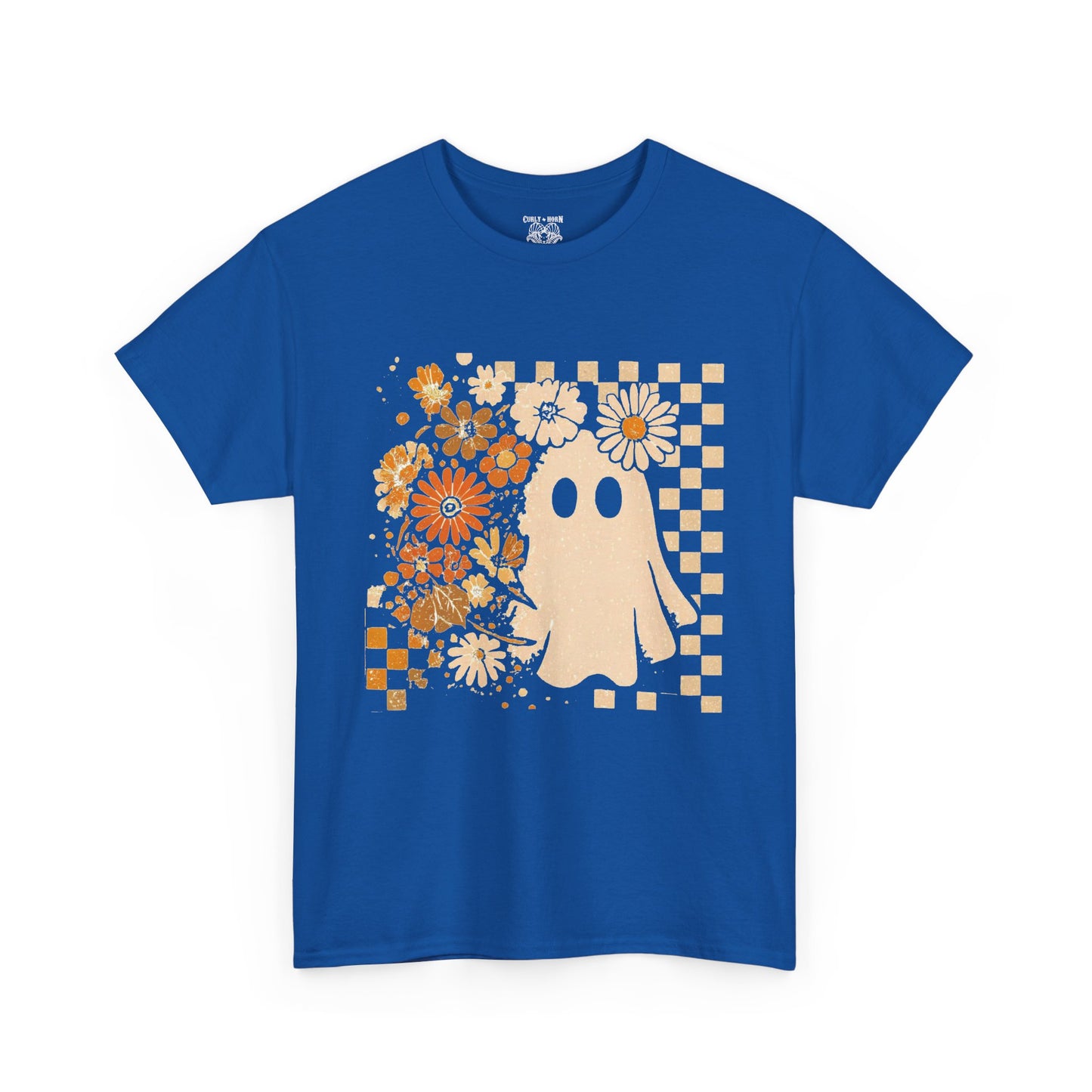 Vintage Ghost Flower Tee, Casual Tee, Unisex T-Shirt, Graphic Tee, Vintage Style Shirt, Unique Gift Idea