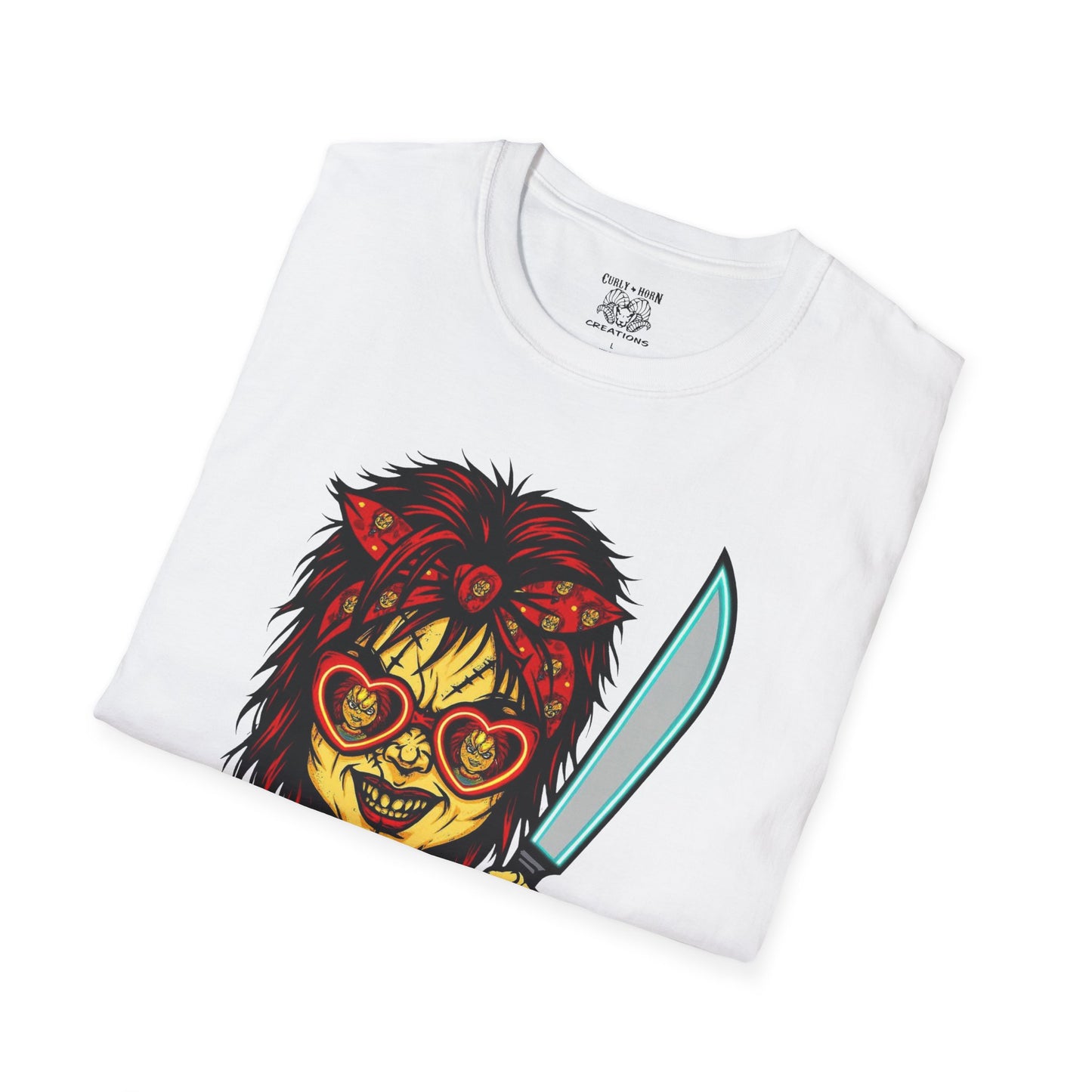 Retro Chucky Horror Game T-Shirt, Gamer Apparel, Unique Gift for Gamers, Halloween Costume, Playful Casual Wear
