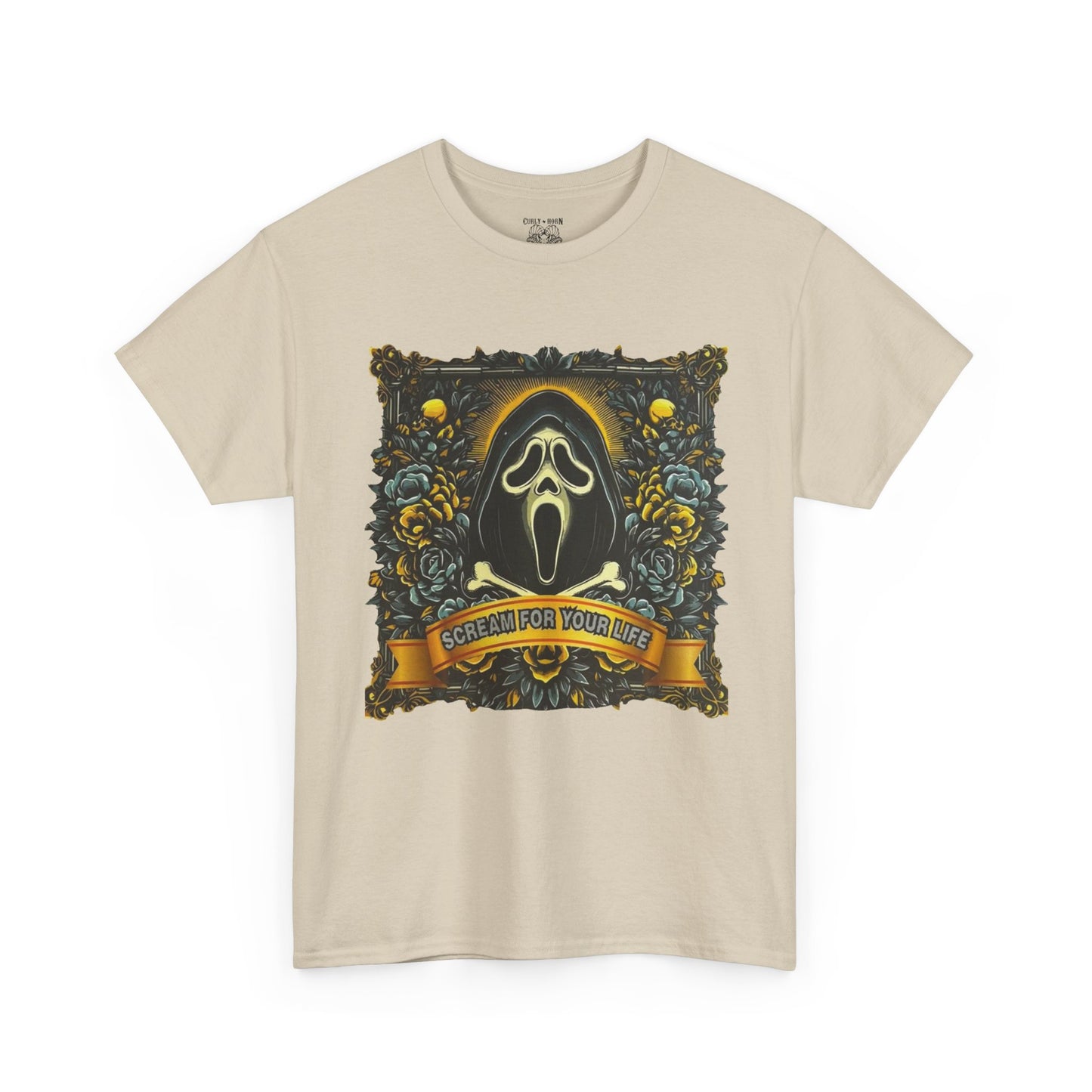 Spooky Graphic Tee, Halloween T-Shirt, Horror Fan Apparel, Unisex Cotton Shirt, Ghost-Inspired Design, Casual Outfit