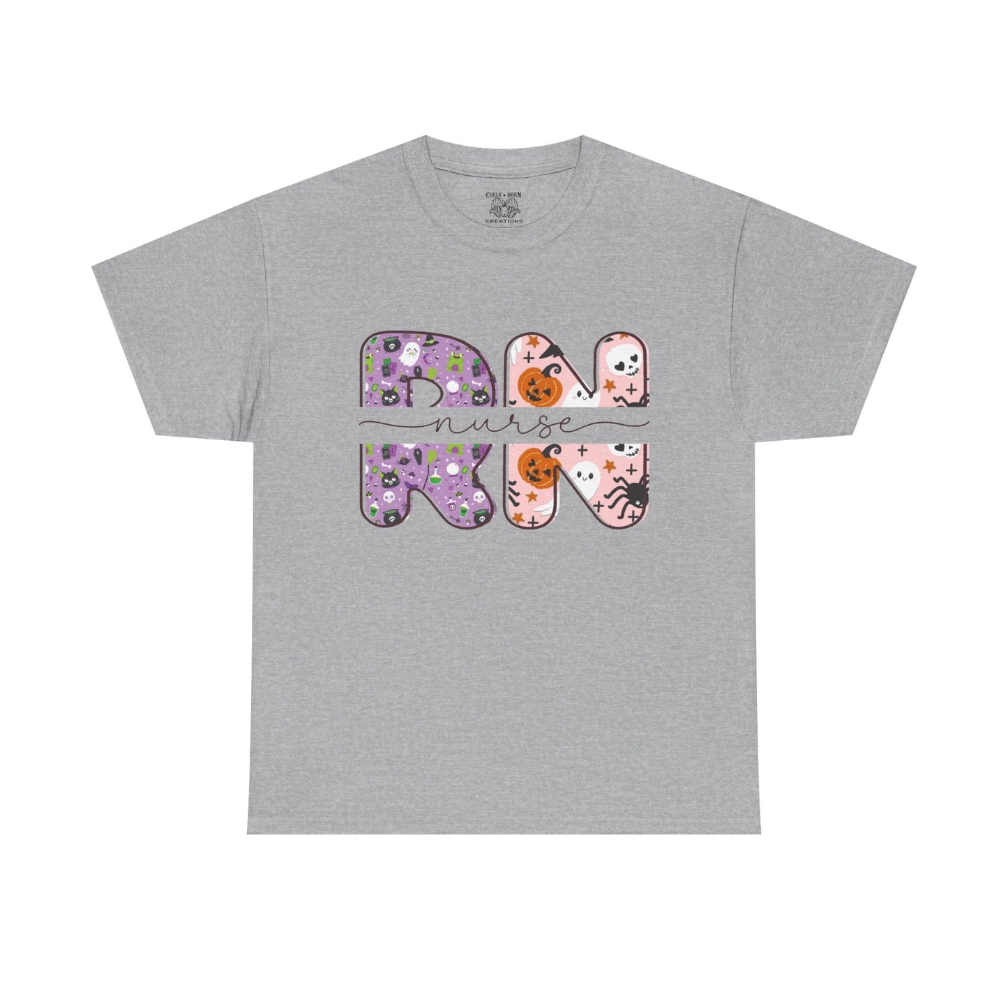 Playful RN Graphic Tee, Unisex Cotton Shirt, Fun Nurse Gift, Casual Wear, Nursing Student Apparel, Halloween Vibe