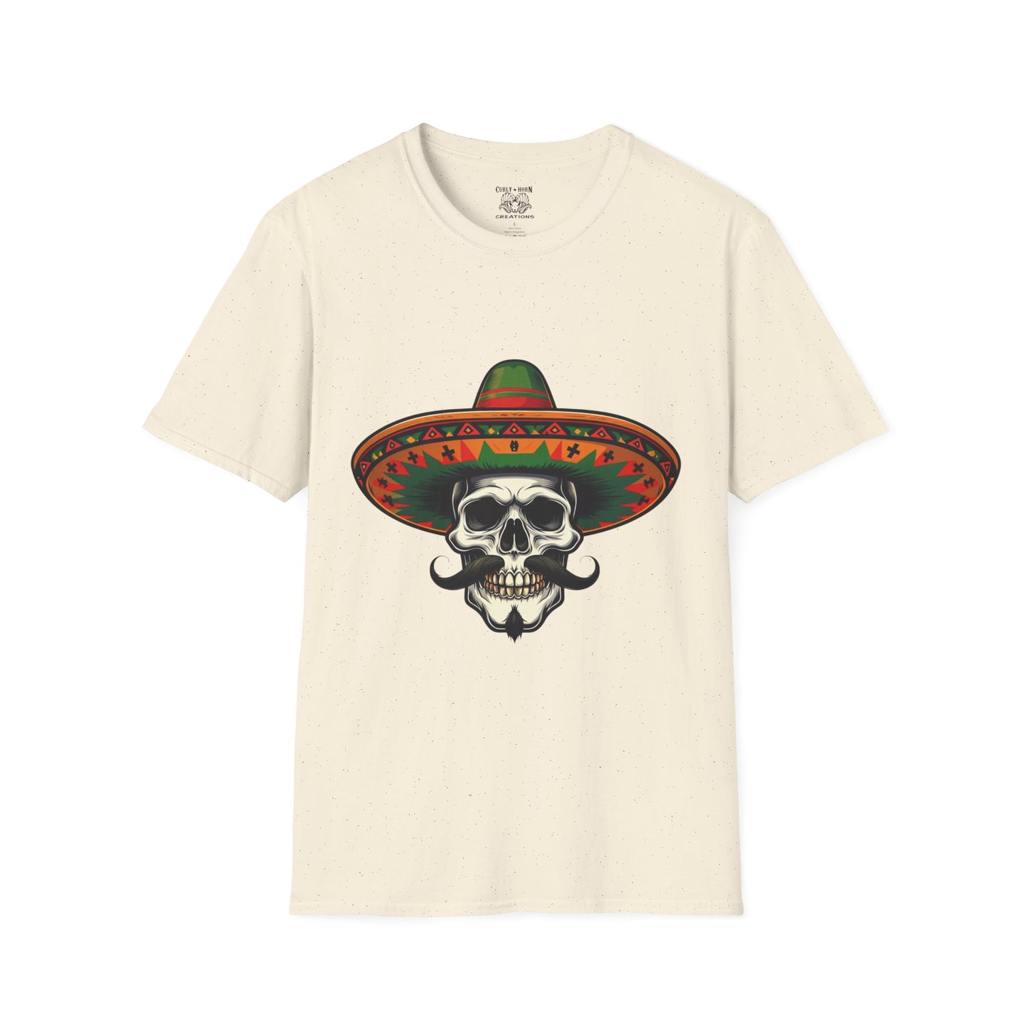 Skull Sombrero T-Shirt | Day of the Dead Gift, Unisex Graphic Tee, Halloween Costume, Music Festival Shirt, Casual Summer Wear