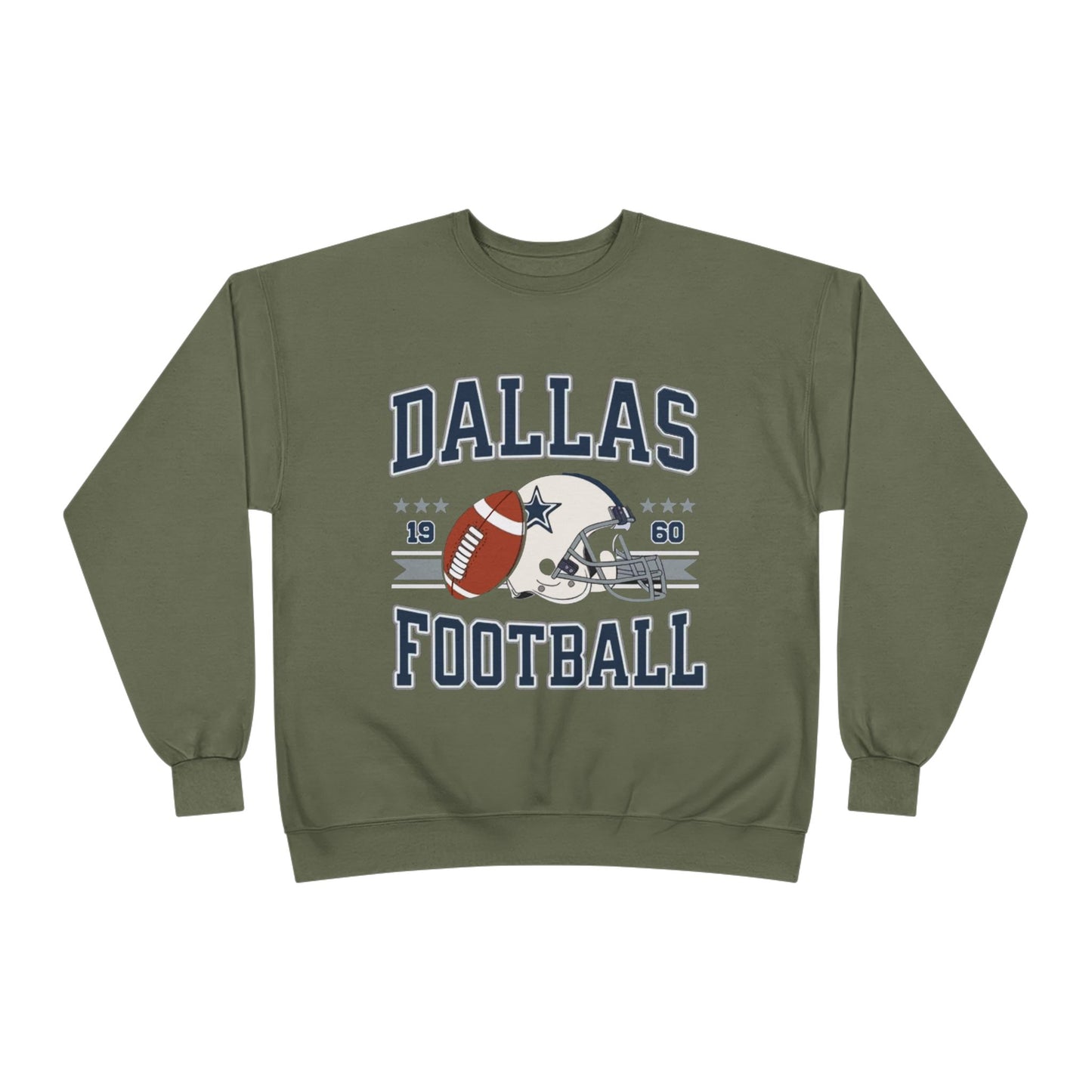 Dallas Football Unisex EcoSmart® Crewneck Sweatshirt, Perfect Gift for Sports Fans, Game Day Outfit, Christmas Gift, Fan Apparel