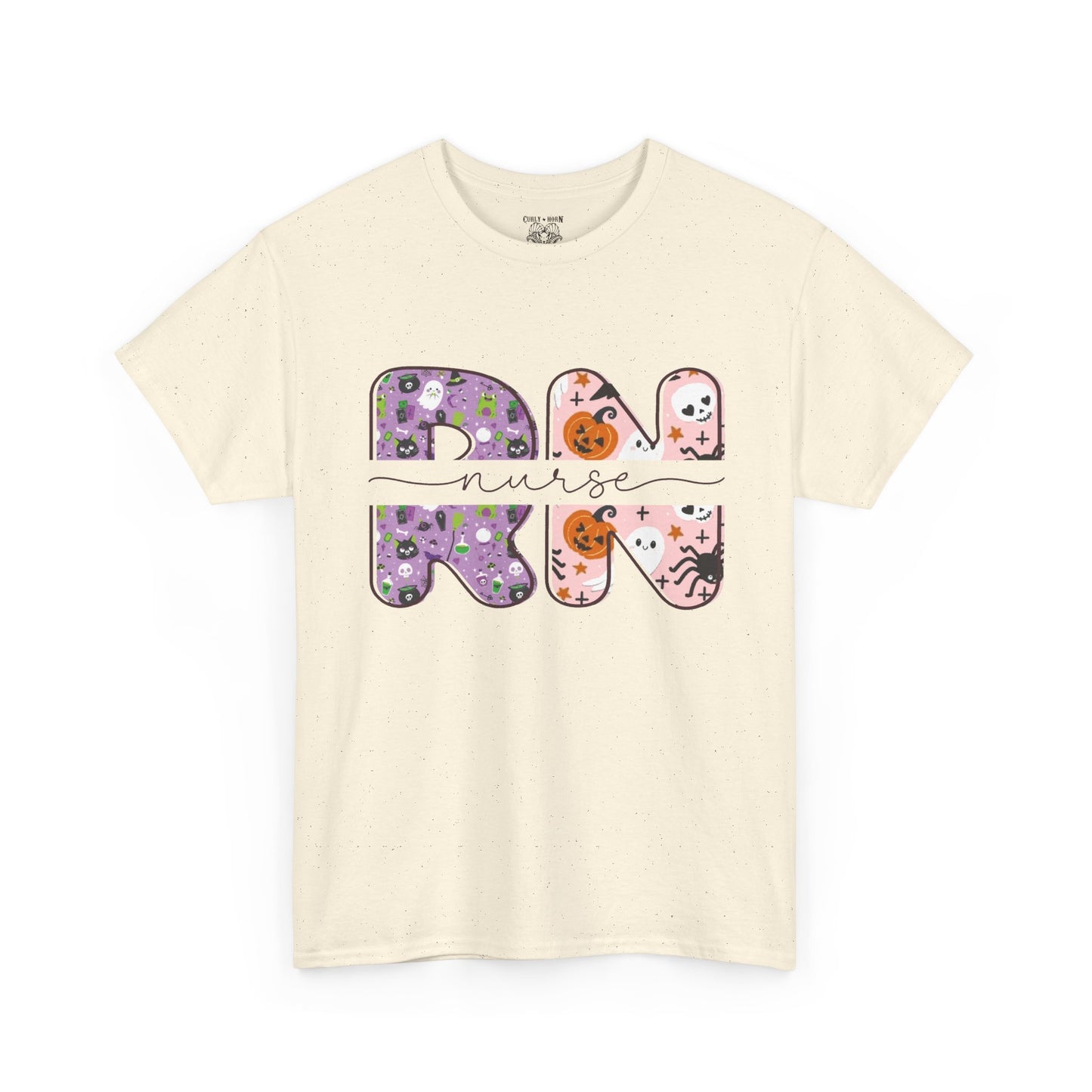 Playful RN Graphic Tee, Unisex Cotton Shirt, Fun Nurse Gift, Casual Wear, Nursing Student Apparel, Halloween Vibe