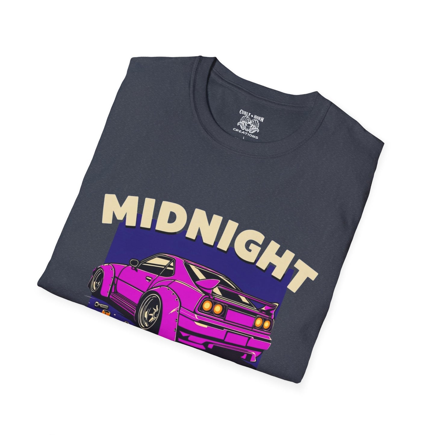 Midnight Tuner Unisex T-Shirt, Car Enthusiast Gift, Casual Tee for Auto Lovers, Birthday Gift, Graphic Tee