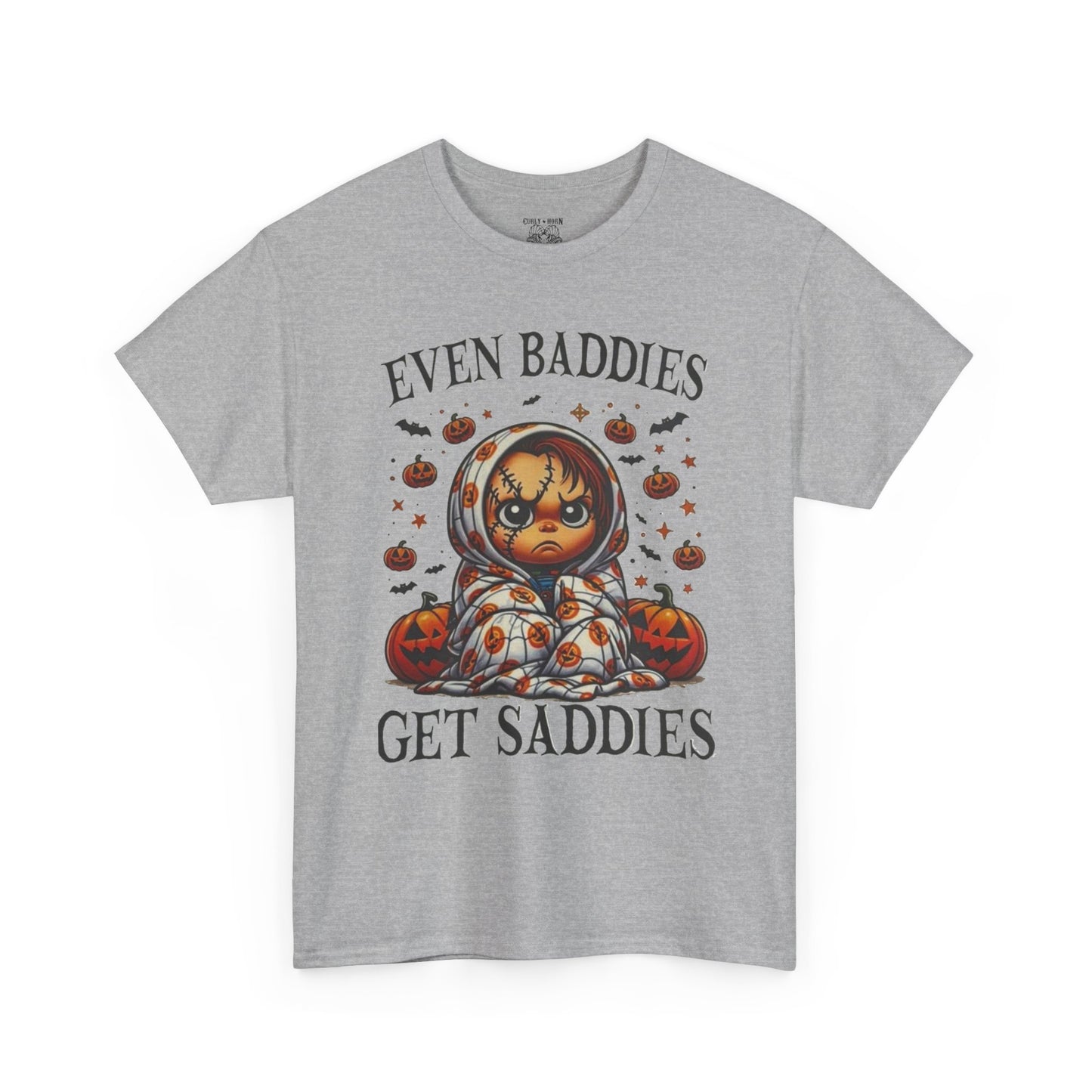Unisex Halloween Graphic Tee, Spooky T-Shirt for Fall, Pumpkin Decor Shirt, Gift for Baddies, Halloween Costume Top, Cute Fall Apparel