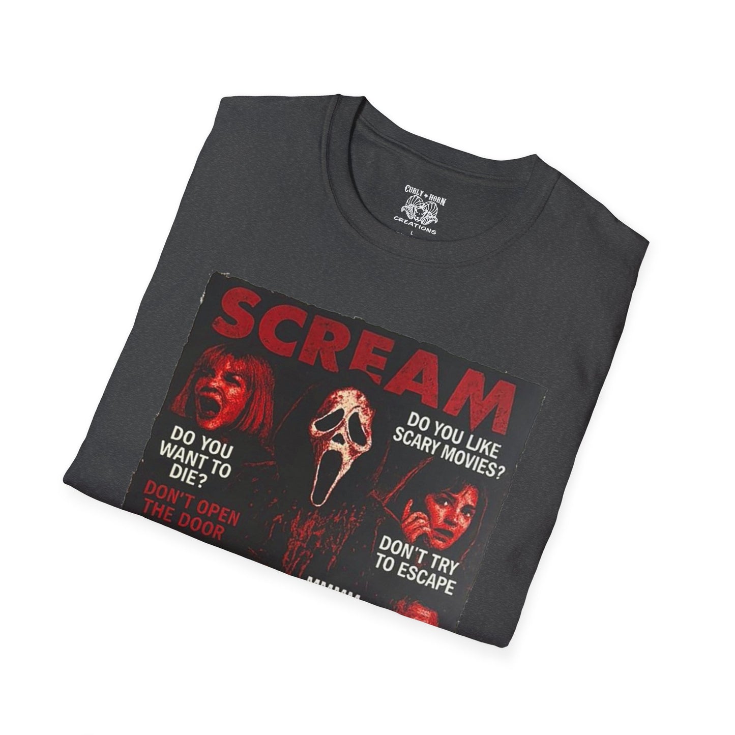 Scream Movie T-Shirt, Horror Tees for Movie Lovers, Unisex Graphic Tee, Halloween Costumes, Scary Movie Gifts