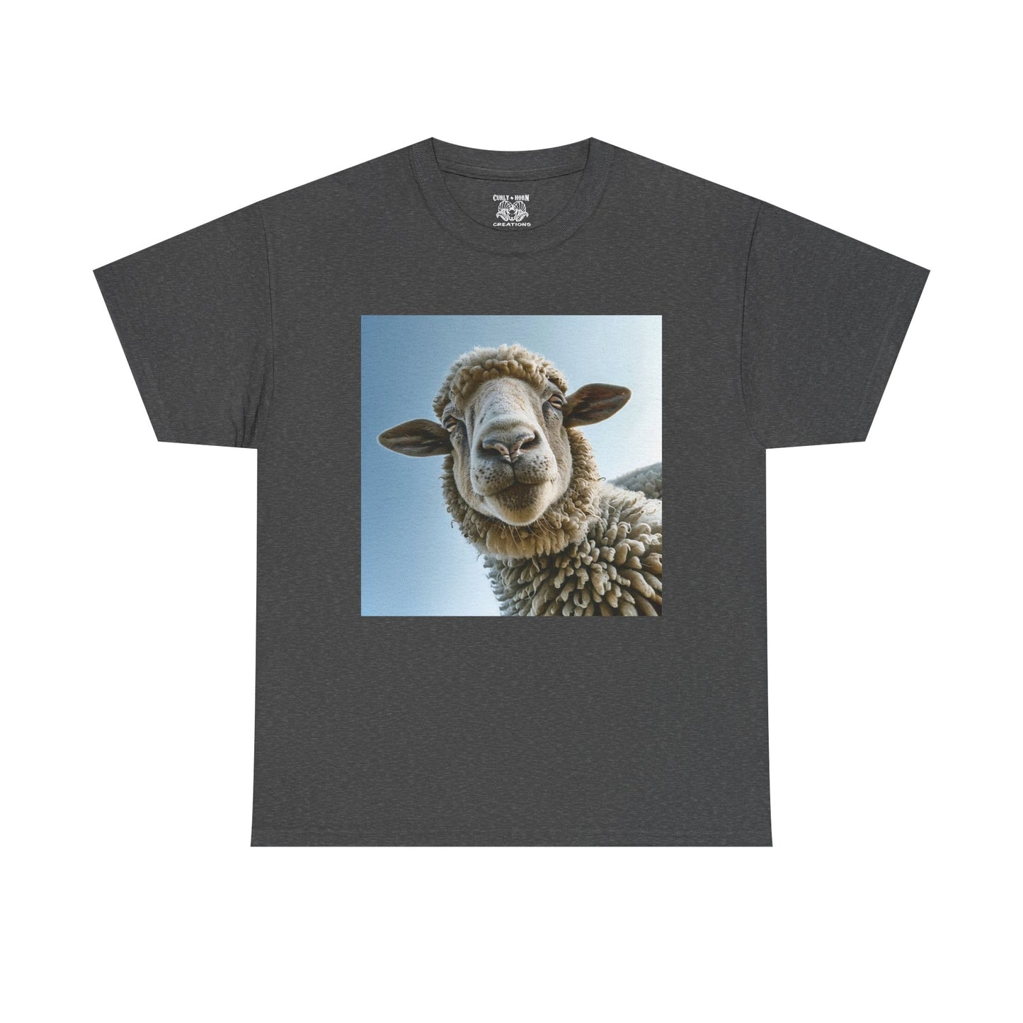 Sheep Graphic Tee, Unisex Cotton T-Shirt for Animal Lovers, Casual Wear, Gift for Pet Owners, Sheep Lovers Tee