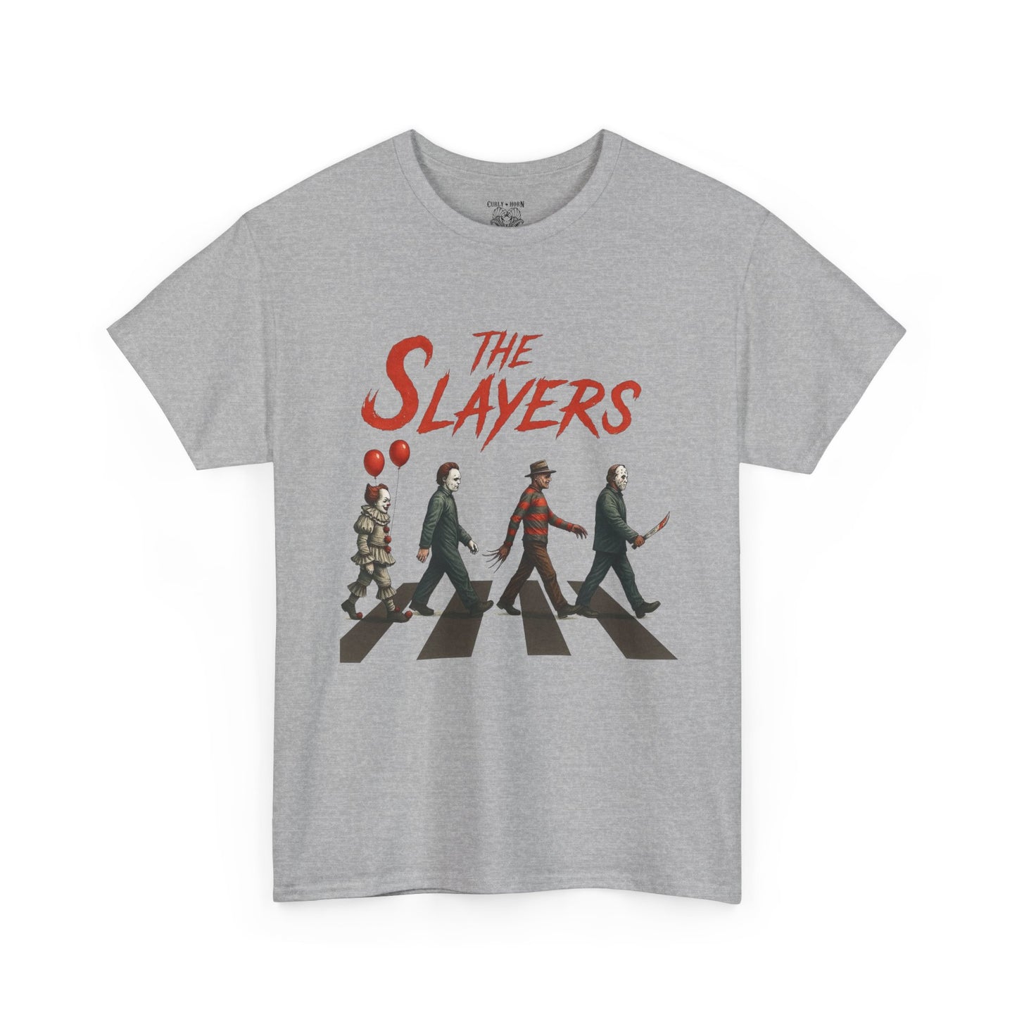 The Slayers Unisex Heavy Cotton Tee - Retro Band Style, Perfect for Music Lovers, Gifts, Concerts, and Casual Wear