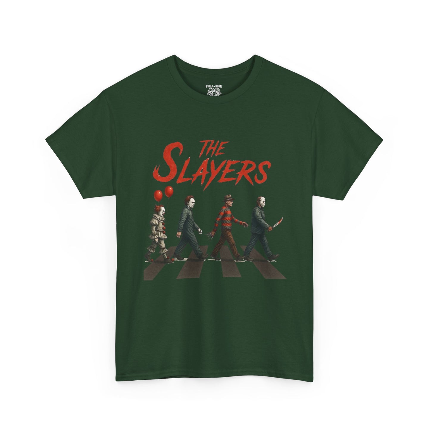 The Slayers Unisex Heavy Cotton Tee - Retro Band Style, Perfect for Music Lovers, Gifts, Concerts, and Casual Wear