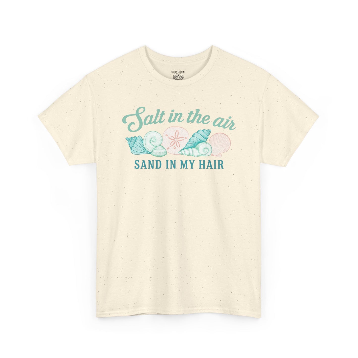 Beach Vibes Unisex Tee - Salt in the Air Sand in My Hair, Summer Shirt, Beachwear, Vacation Tee, Gift for Ocean Lovers