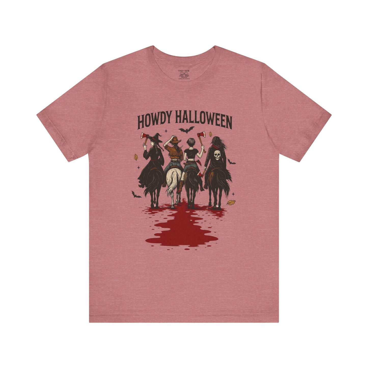 Howdy Halloween Unisex Tee, Spooky Graphic T-Shirt, Fall Festival Shirt, Halloween Costume Top, Casual Fall Wear