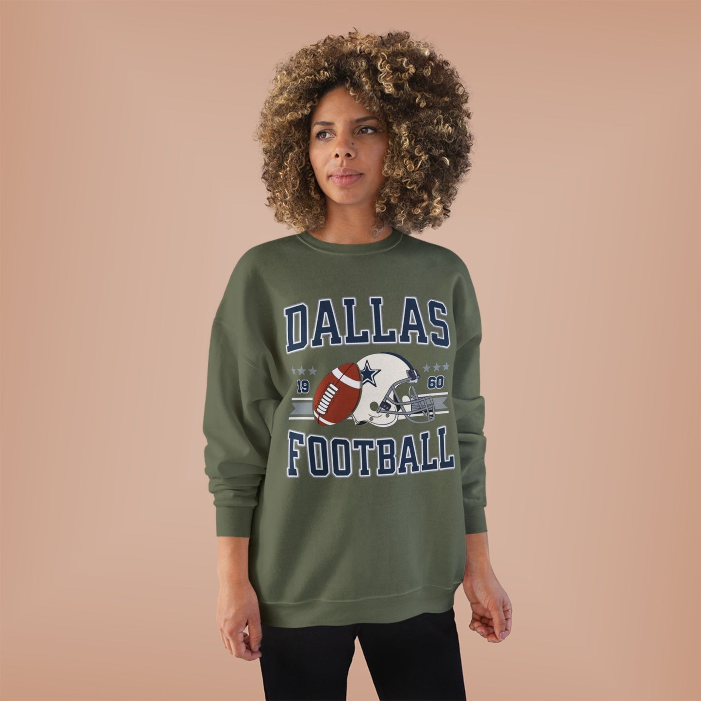Dallas Football Unisex EcoSmart® Crewneck Sweatshirt, Perfect Gift for Sports Fans, Game Day Outfit, Christmas Gift, Fan Apparel