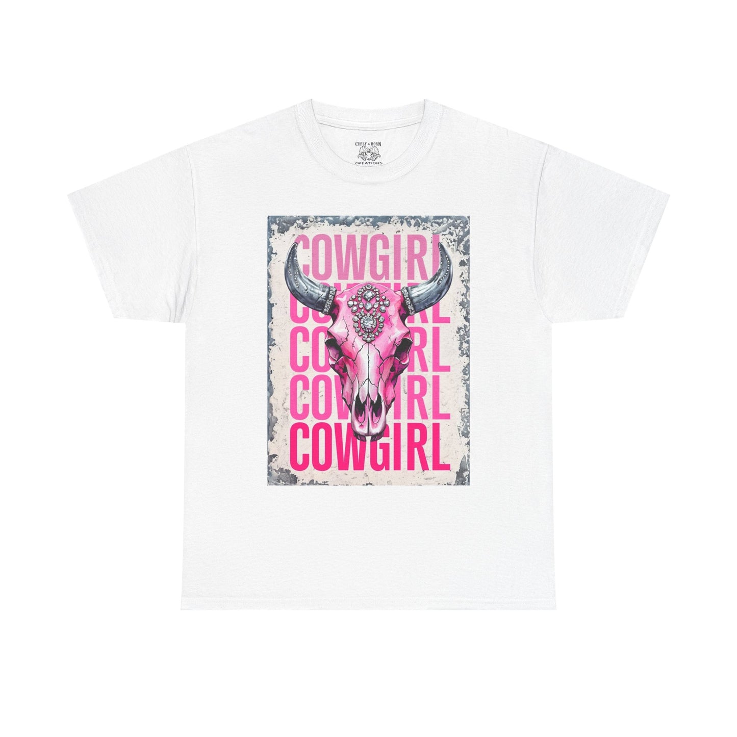 Cowgirl Vibes Unisex Heavy Cotton Tee, Country Style Shirt, Western Graphic T-Shirt, Gift for Cowgirls, Rodeo Apparel, Boho Fashion