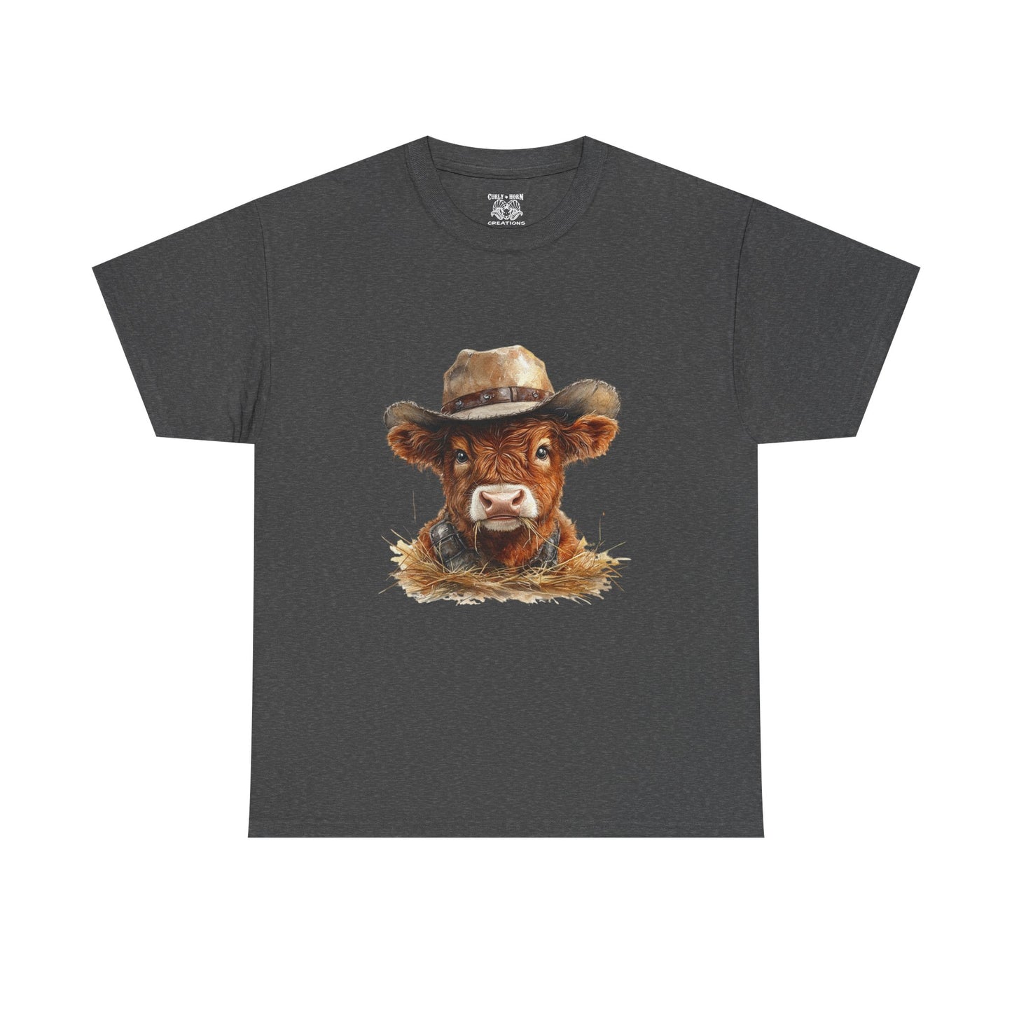 Cowboy Cow Unisex Tee, Funny Farm Animal Shirt, Gift for Farmers, Casual Wear, Country Life Tee, Birthday Present