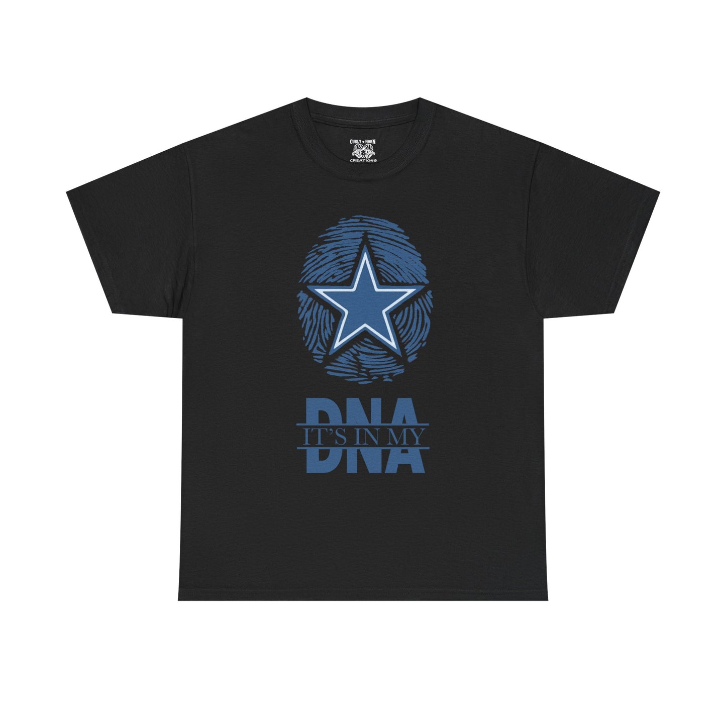 Unisex Heavy Cotton Tee with Star and DNA Design, Casual Tee for Everyday Wear, Great Gift for Birthdays, Holidays, and Celebrations
