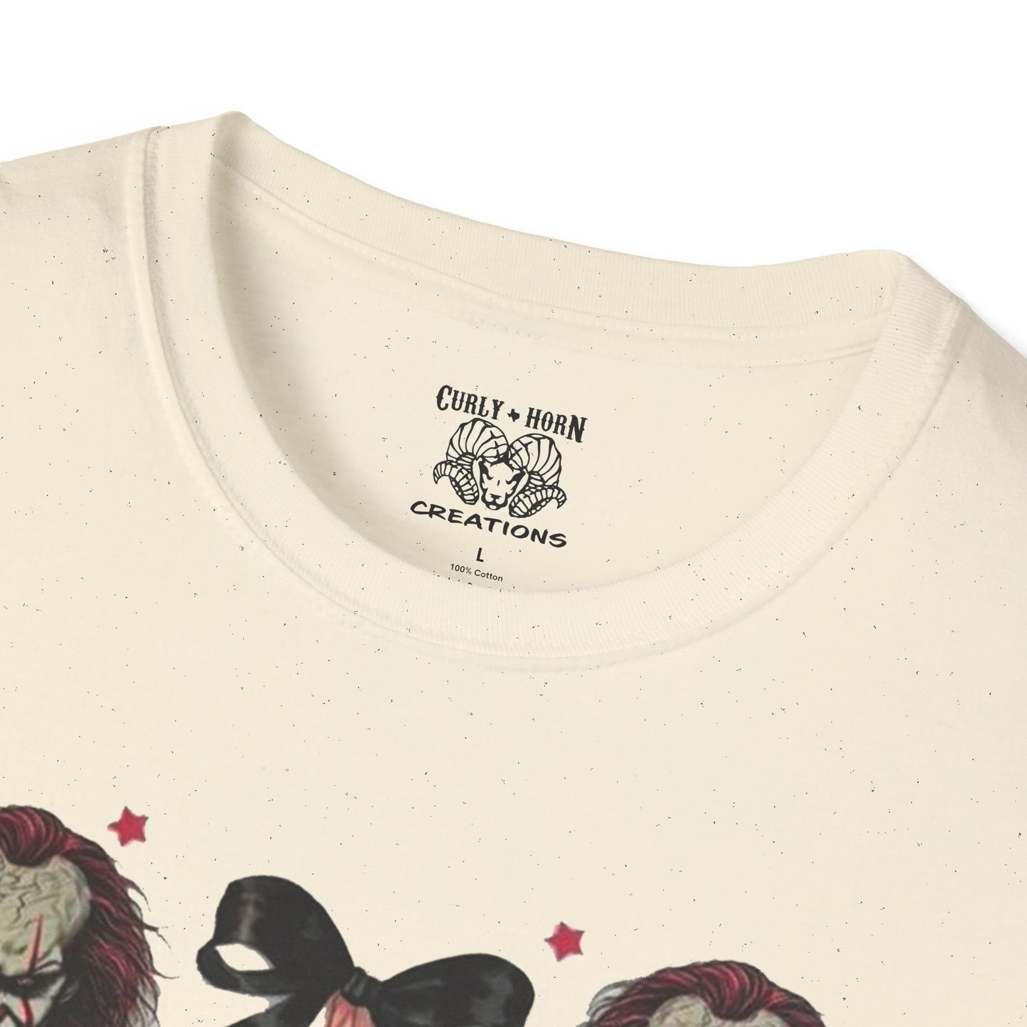 Creepy Clown Graphic T-Shirt for Horror Fans, Perfect for Halloween or Everyday Wear, Gifts for Movie Lovers