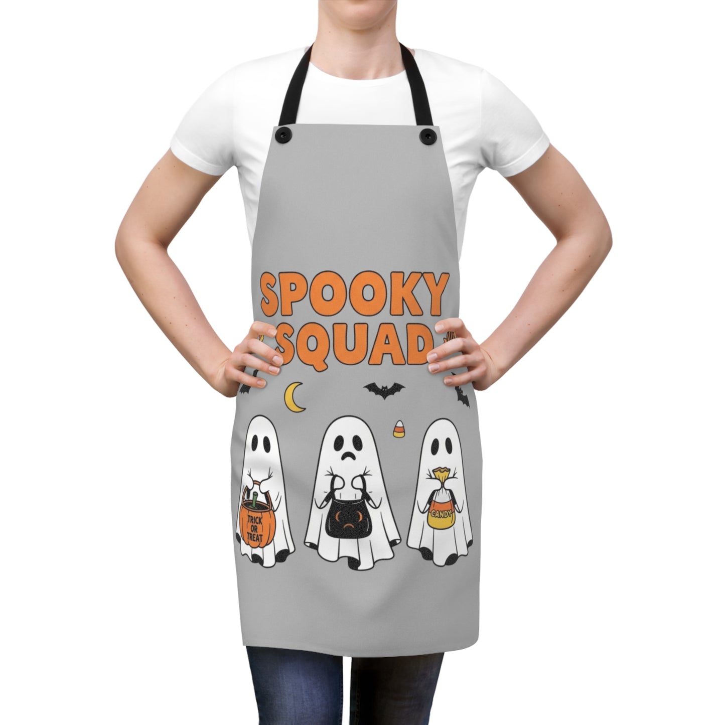 Halloween Spooky Squad Apron, Spooky Squad Apron for Chefs, Cooking Gift for Halloween, Fun Baking Apron, Costume Party Essential