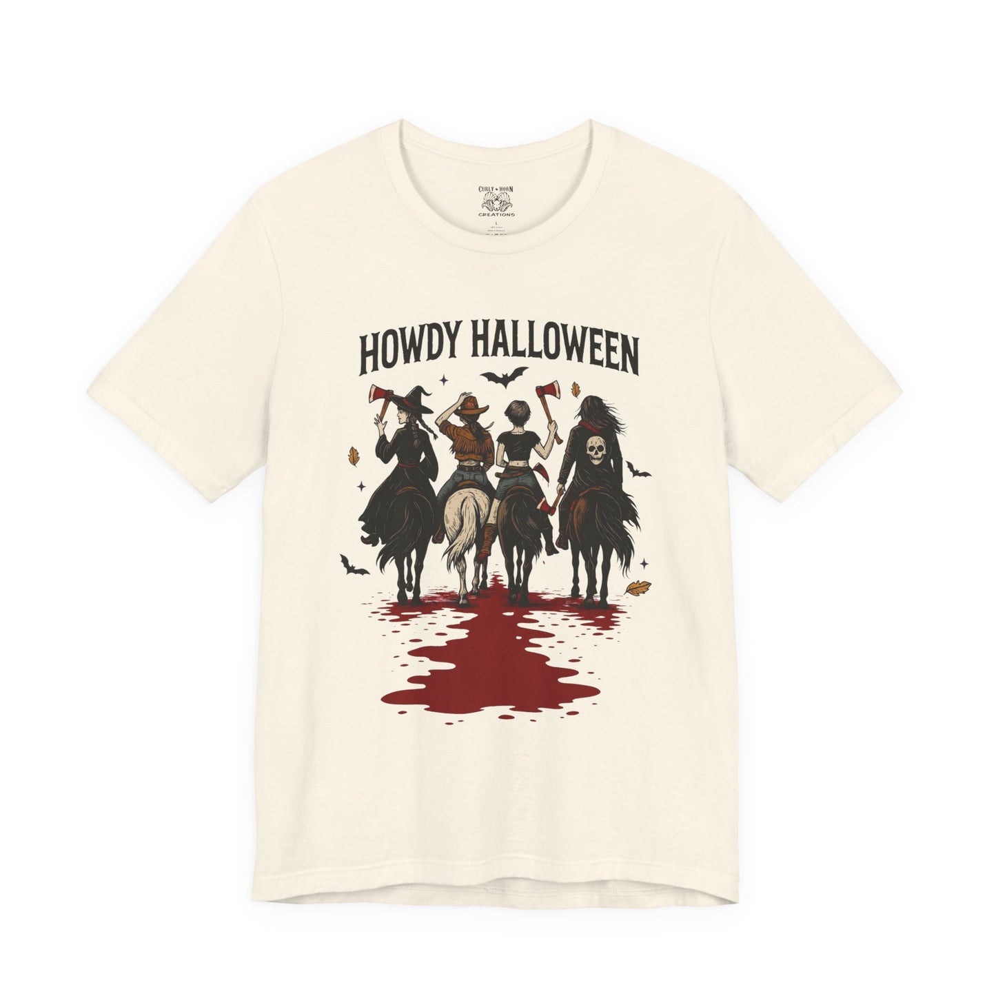 Howdy Halloween Unisex Tee, Spooky Graphic T-Shirt, Fall Festival Shirt, Halloween Costume Top, Casual Fall Wear