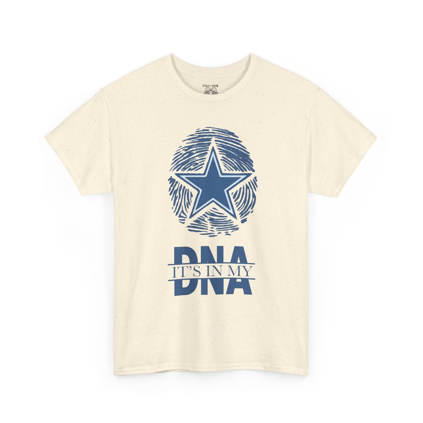 Unisex Heavy Cotton Tee with Star and DNA Design, Casual Tee for Everyday Wear, Great Gift for Birthdays, Holidays, and Celebrations