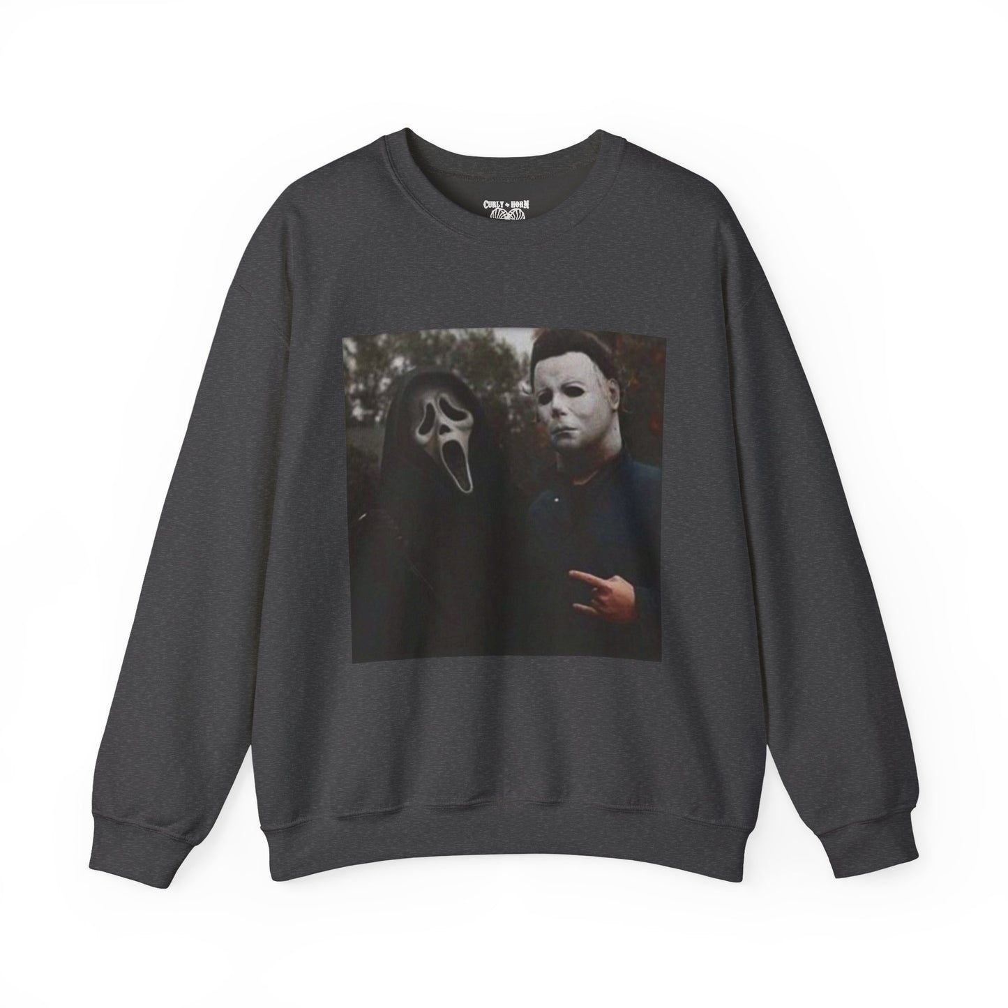 Spooky Horror Movie Sweatshirt, Cozy Fall Apparel, Unisex Crewneck, Halloween Clothing, Movie Night, Scary Vibes, Gift for Horror Fans