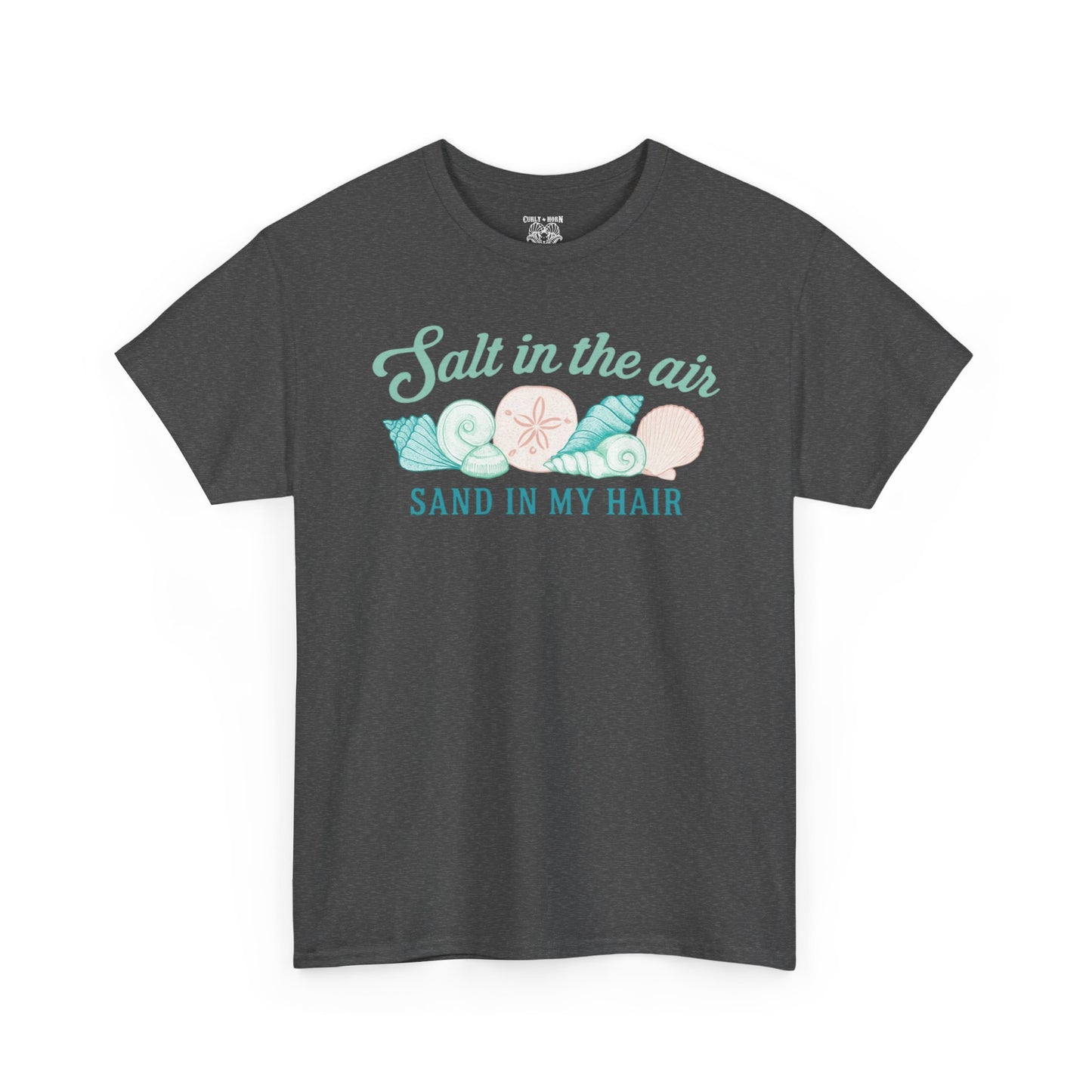 Beach Vibes Unisex Tee - Salt in the Air Sand in My Hair, Summer Shirt, Beachwear, Vacation Tee, Gift for Ocean Lovers
