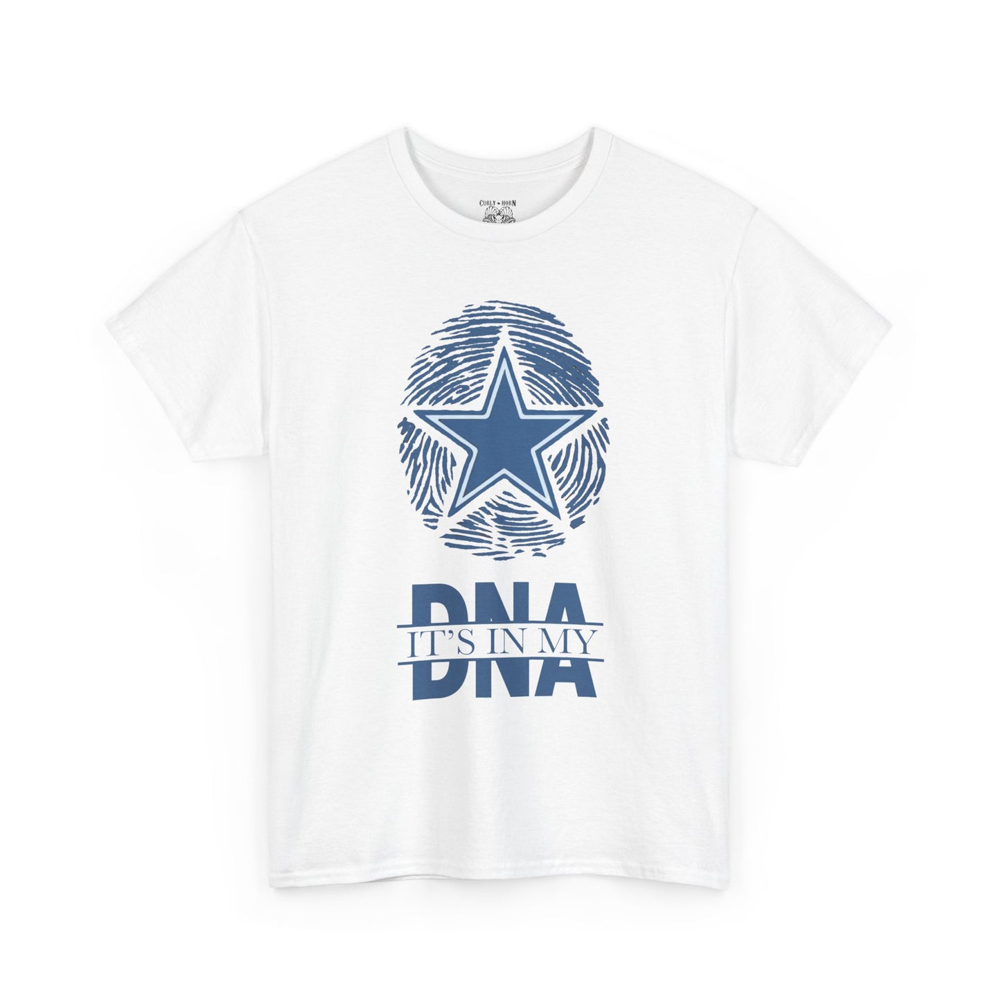 Unisex Heavy Cotton Tee with Star and DNA Design, Casual Tee for Everyday Wear, Great Gift for Birthdays, Holidays, and Celebrations