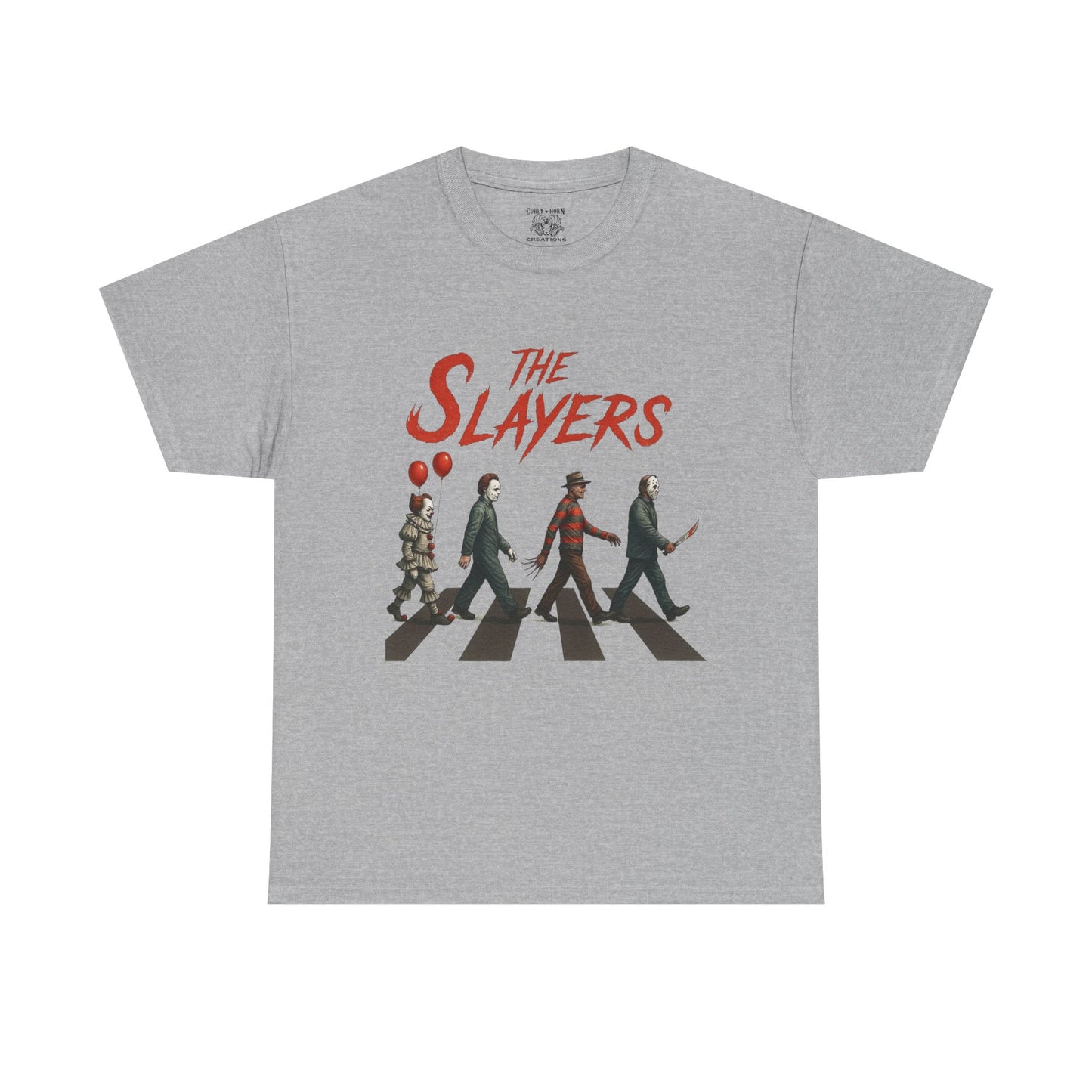 The Slayers Unisex Heavy Cotton Tee - Retro Band Style, Perfect for Music Lovers, Gifts, Concerts, and Casual Wear