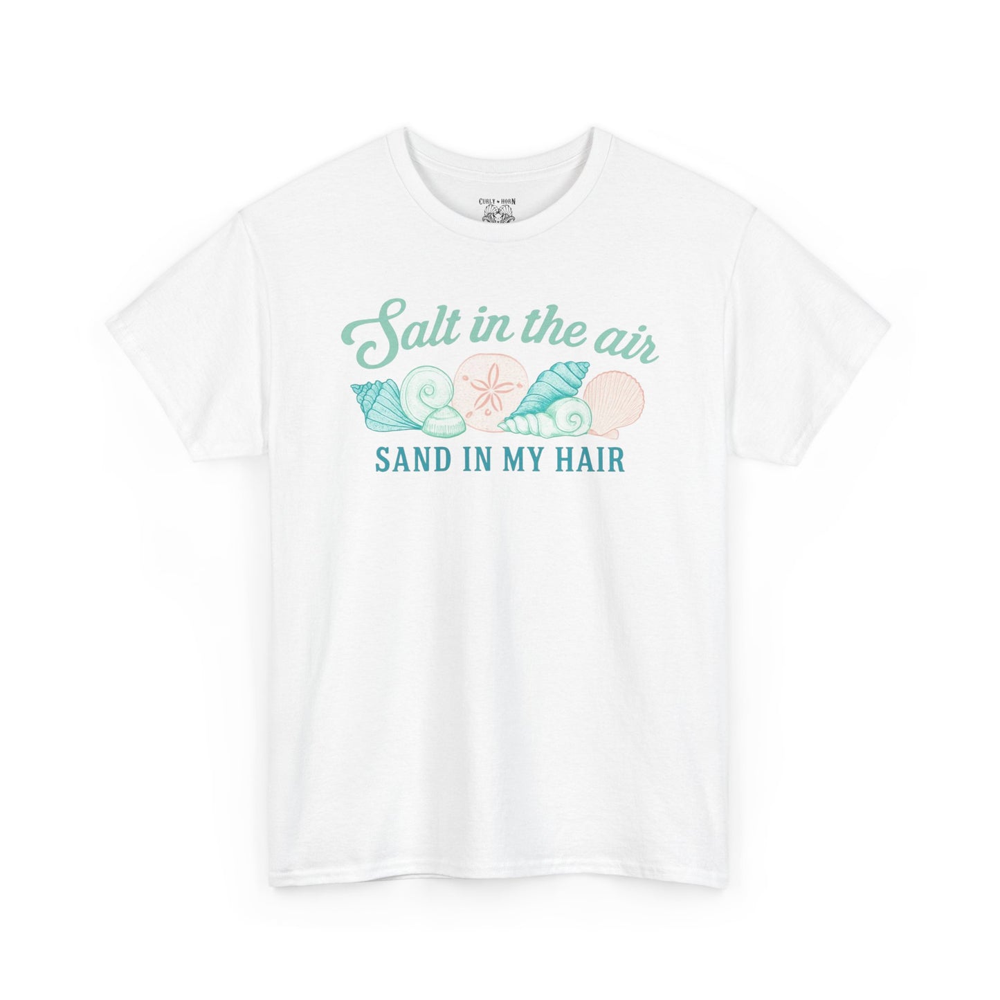 Beach Vibes Unisex Tee - Salt in the Air Sand in My Hair, Summer Shirt, Beachwear, Vacation Tee, Gift for Ocean Lovers