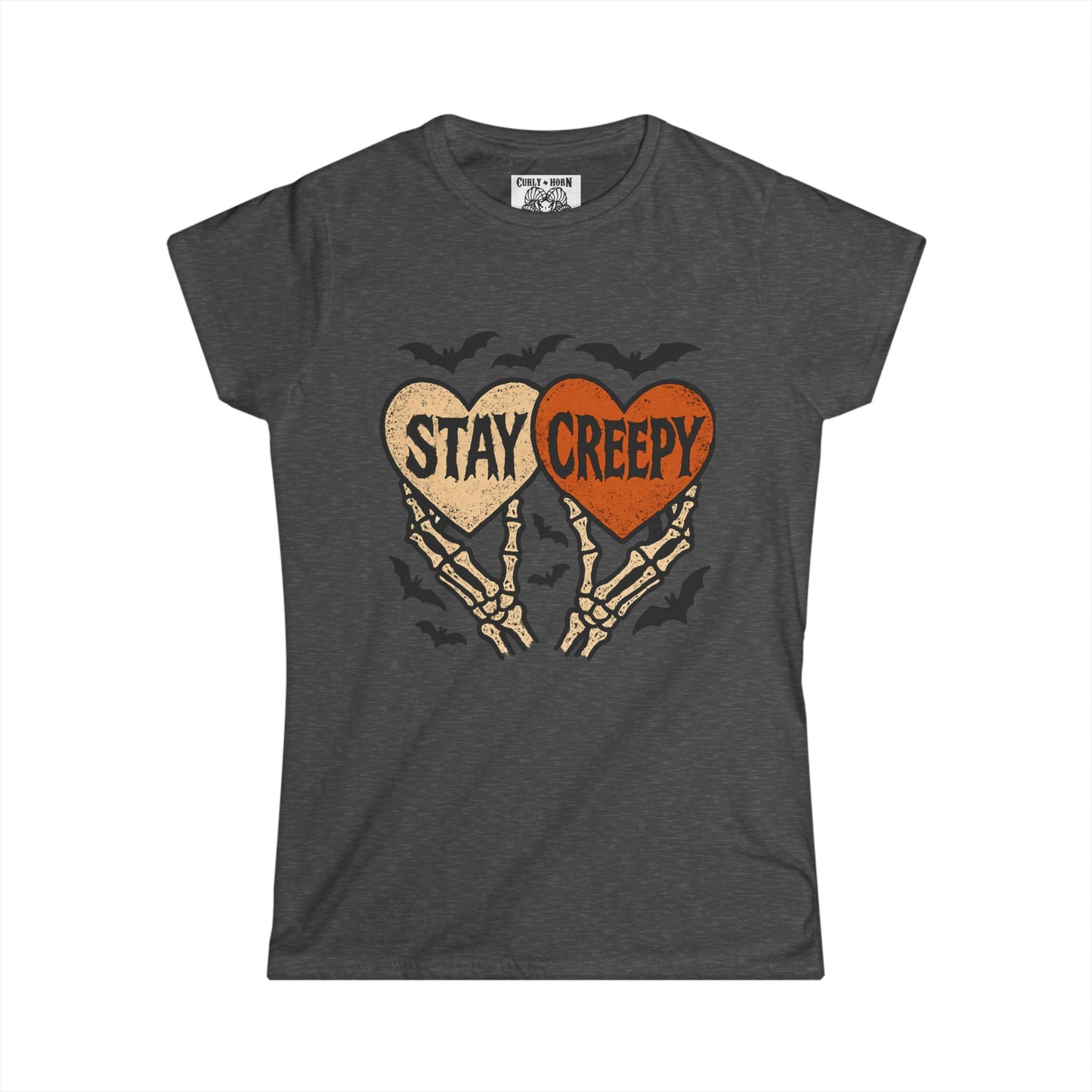 Stay Creepy Women's Tee | Halloween Gift, Spooky Style, Casual Outfit, Unique Graphic Top, Fun Statement Shirt
