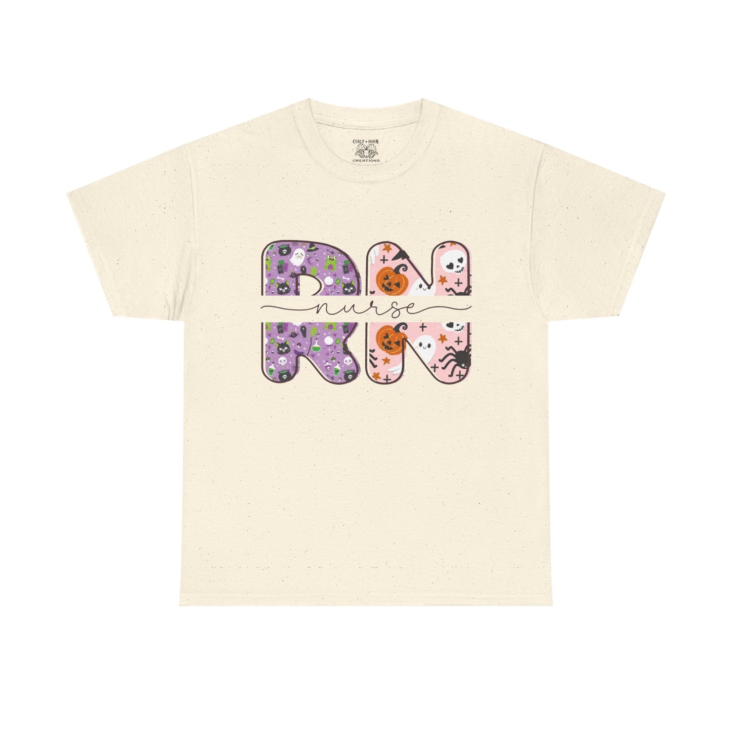Playful RN Graphic Tee, Unisex Cotton Shirt, Fun Nurse Gift, Casual Wear, Nursing Student Apparel, Halloween Vibe