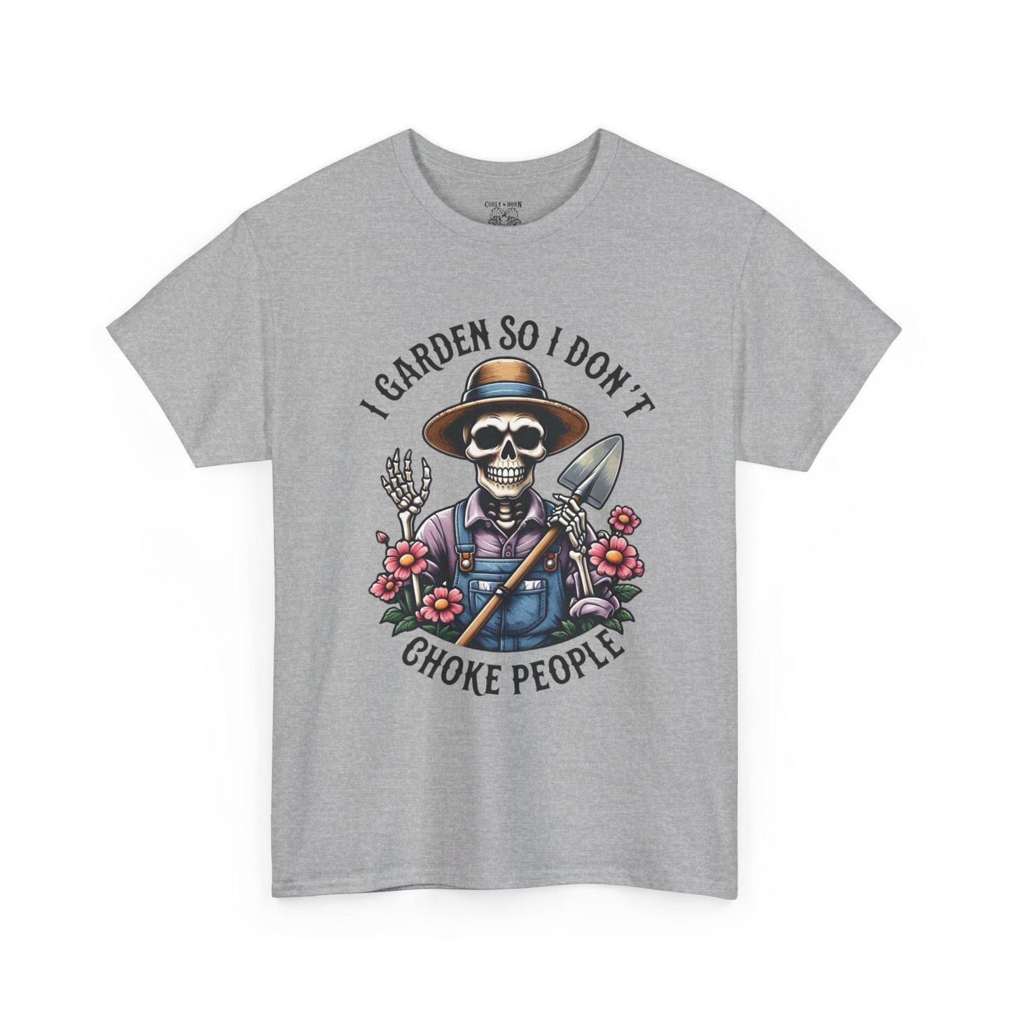 Gardening Humor Tee: I Garden So I Don't Choke People, Funny Shirt, Gift for Gardeners, Unisex Cotton T-Shirt, Plant Lover Apparel