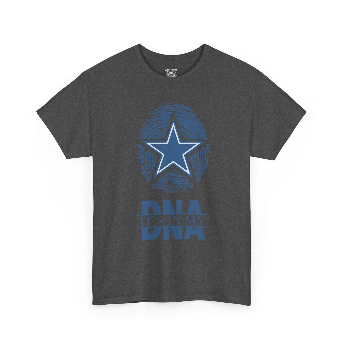 Unisex Heavy Cotton Tee with Star and DNA Design, Casual Tee for Everyday Wear, Great Gift for Birthdays, Holidays, and Celebrations