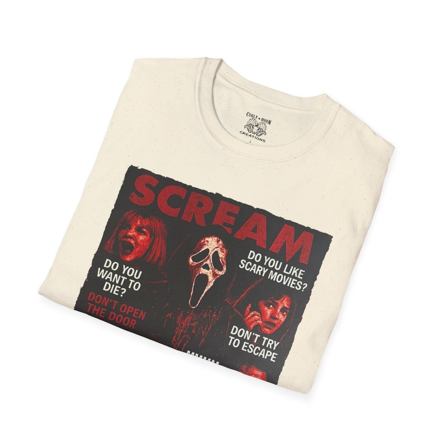 Scream Movie T-Shirt, Horror Tees for Movie Lovers, Unisex Graphic Tee, Halloween Costumes, Scary Movie Gifts