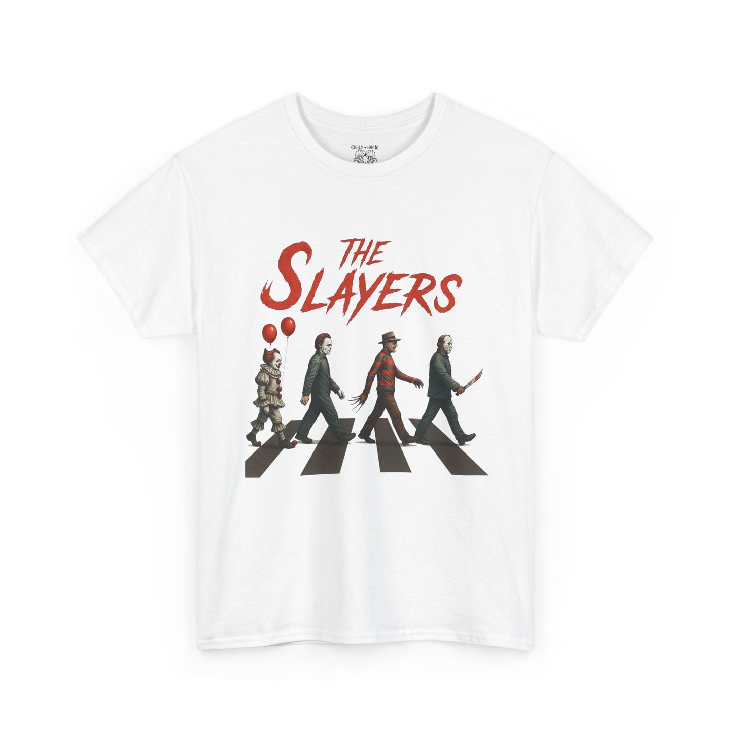 The Slayers Unisex Heavy Cotton Tee - Retro Band Style, Perfect for Music Lovers, Gifts, Concerts, and Casual Wear