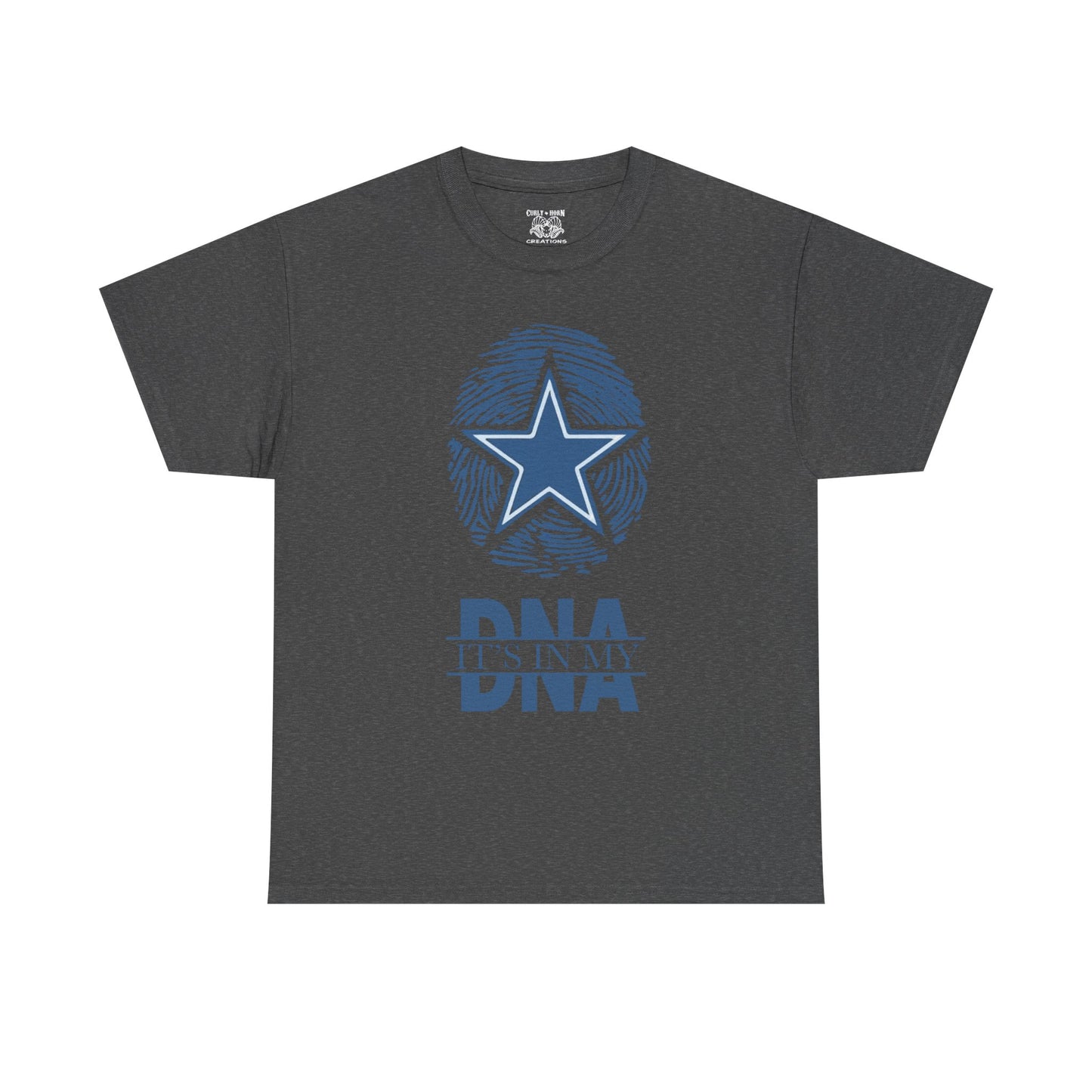 Unisex Heavy Cotton Tee with Star and DNA Design, Casual Tee for Everyday Wear, Great Gift for Birthdays, Holidays, and Celebrations