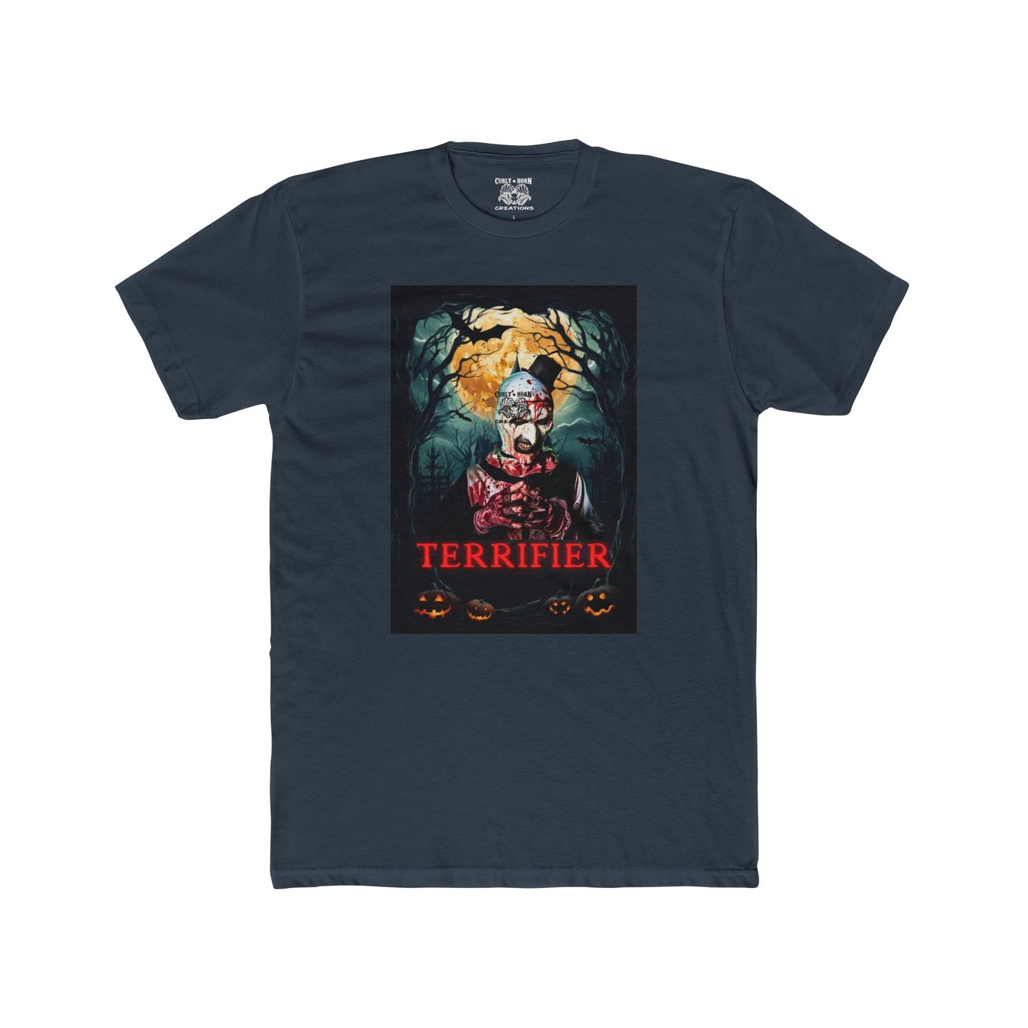 Terrifier Unisex Cotton Crew Tee, Horror Movie T-Shirt, Halloween Apparel, Graphic Tee for Fans, Spooky Gift Idea