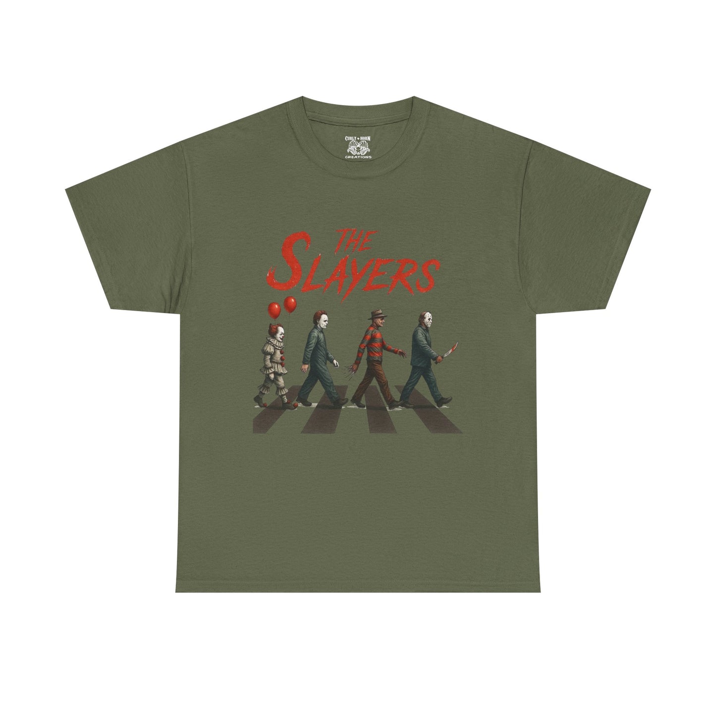 The Slayers Unisex Heavy Cotton Tee - Retro Band Style, Perfect for Music Lovers, Gifts, Concerts, and Casual Wear