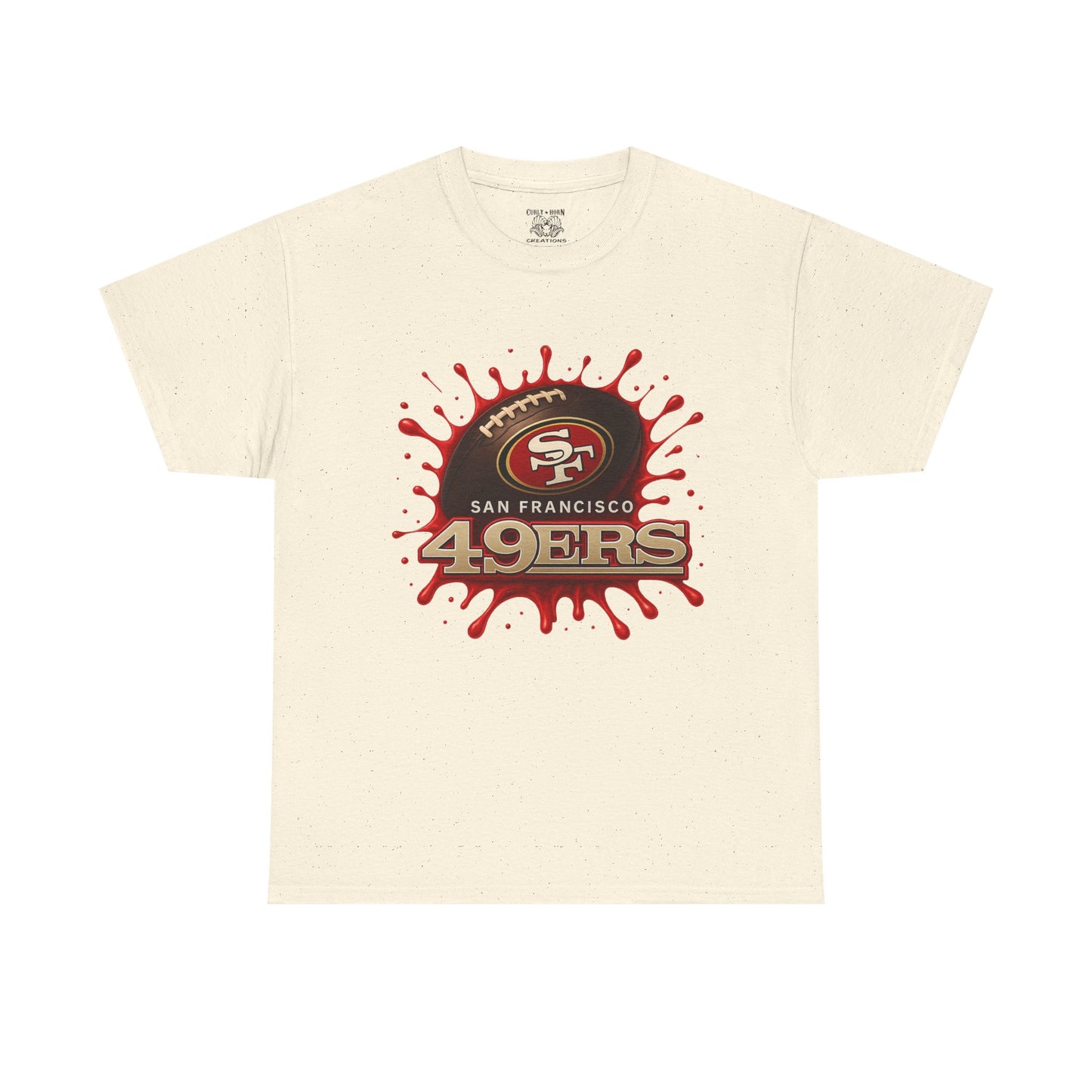 San Francisco 49ers Heavy Cotton Tee, Casual Sportswear, Game Day Outfit, Fan Apparel, Unique Gift for Sports Lovers